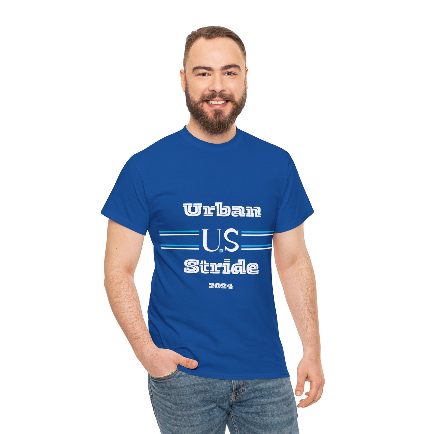 T-shirt con scritta "urbanstride " abbreviata U.S