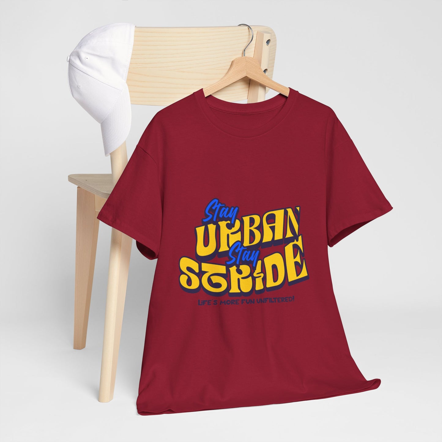 T-shirt con scritta Stay urban Stay stride