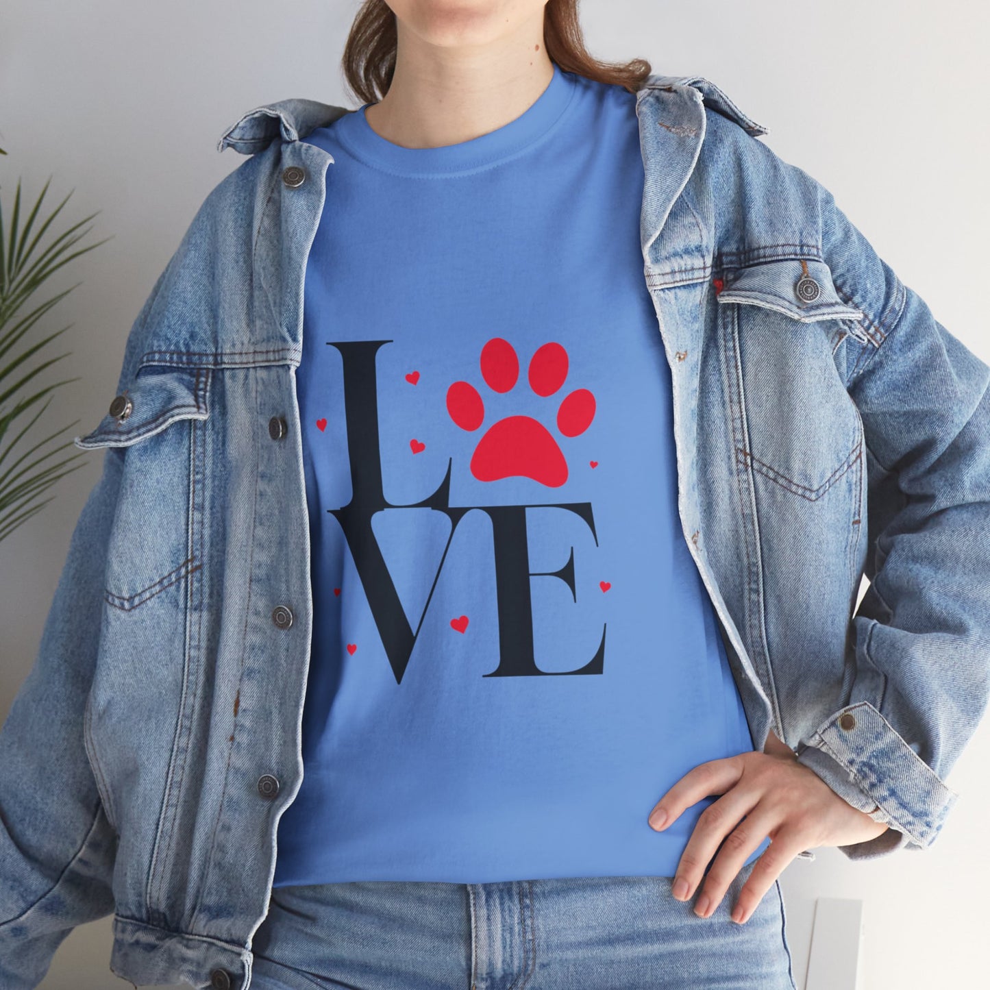 T-shirt con scritta "Love"