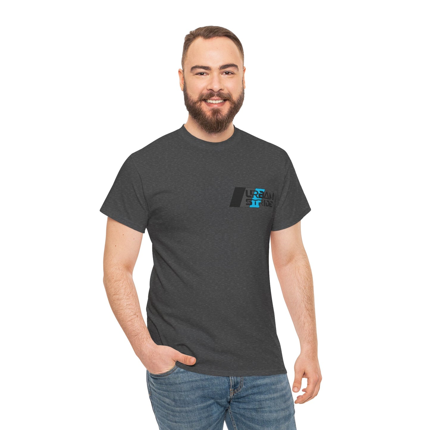 T-shirt con scritta "urbanstride " stile sportivo