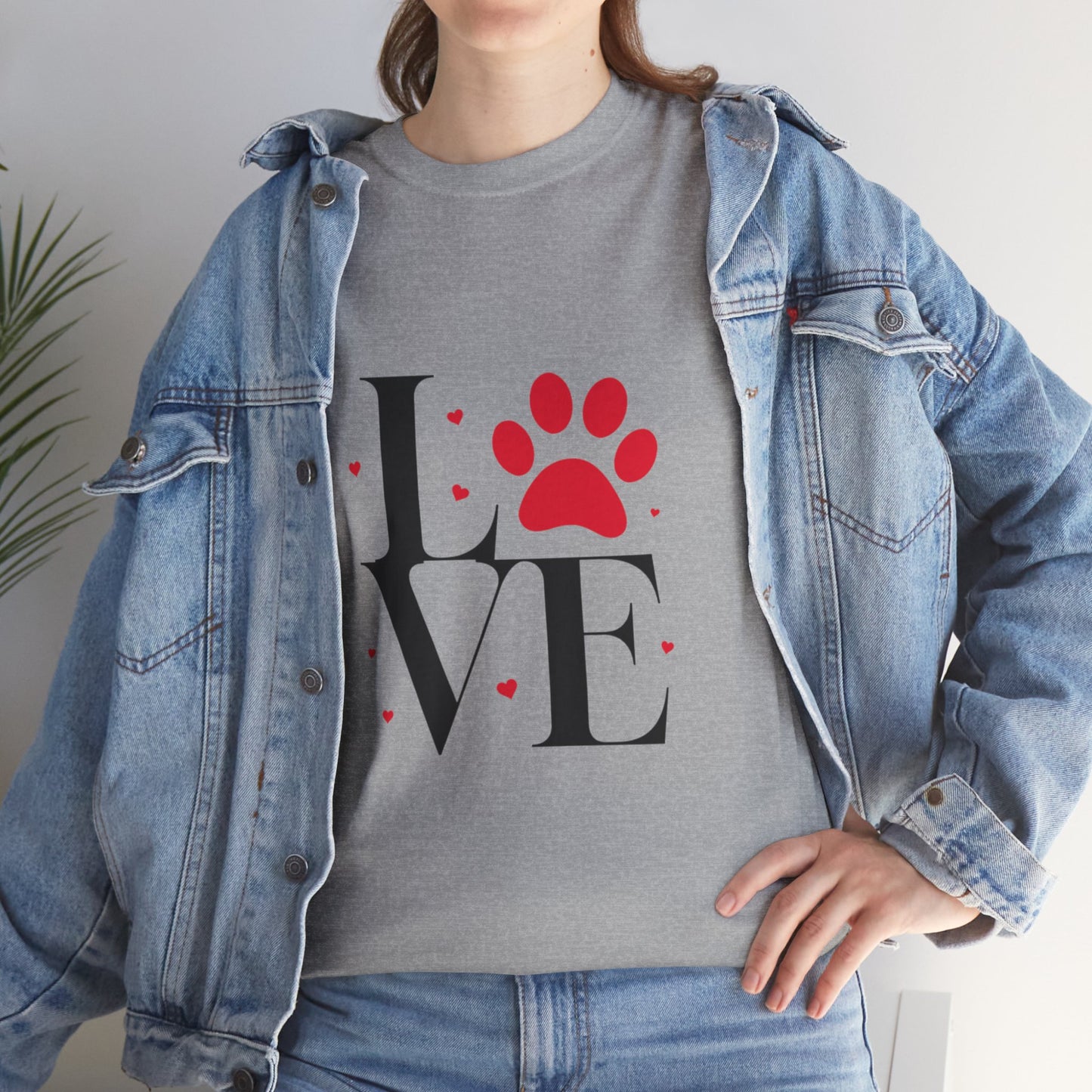 T-shirt con scritta "Love"