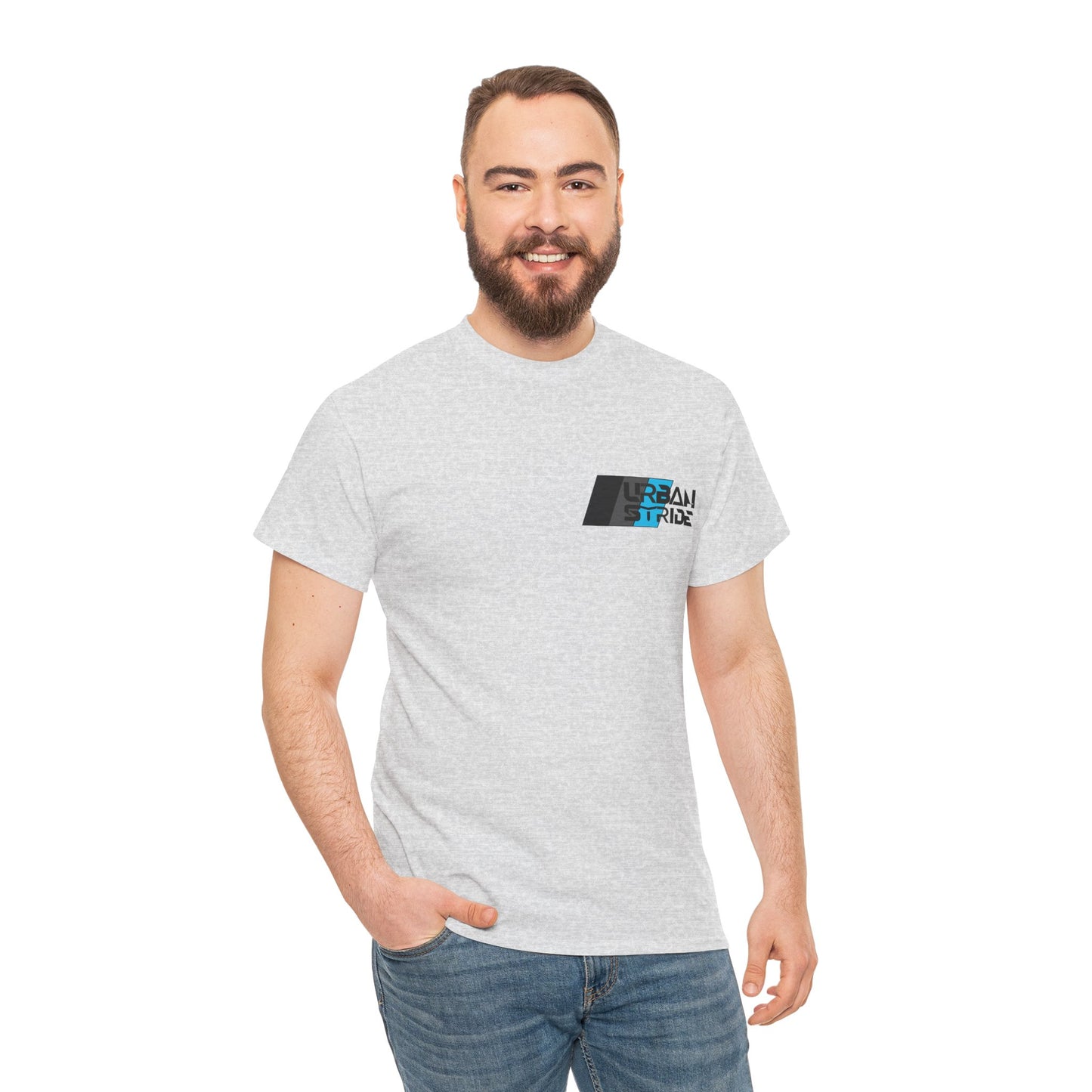 T-shirt con scritta "urbanstride " stile sportivo