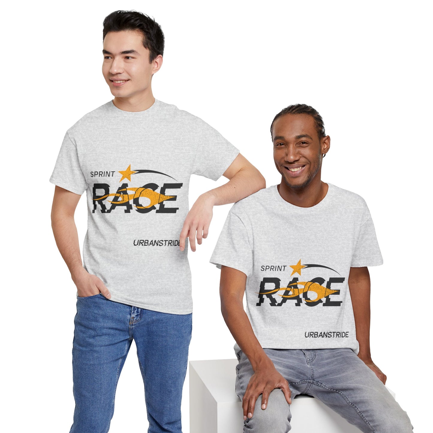 T-shirt con scritta "Spirit race"