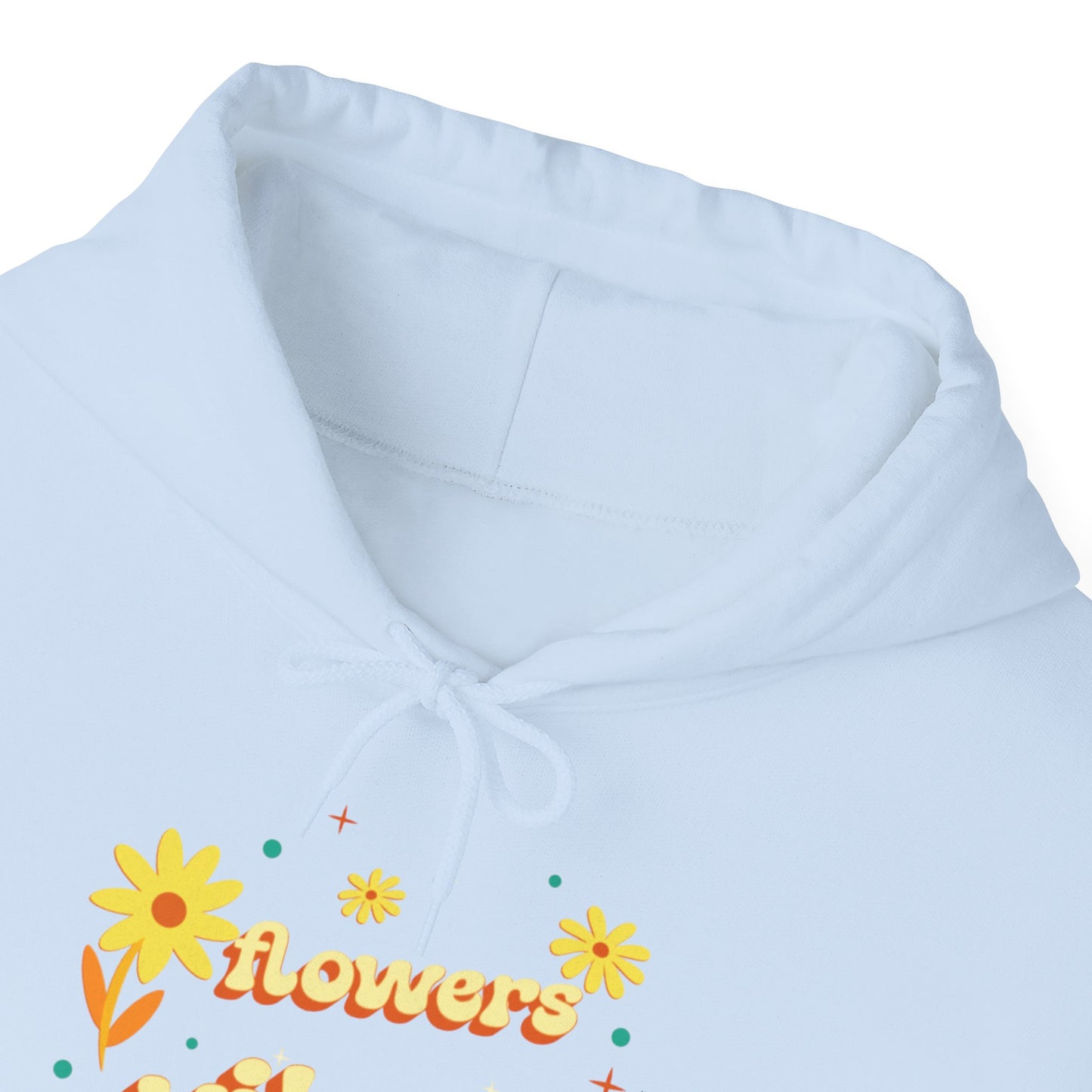 Felpa con scritta "Flowers vibes"