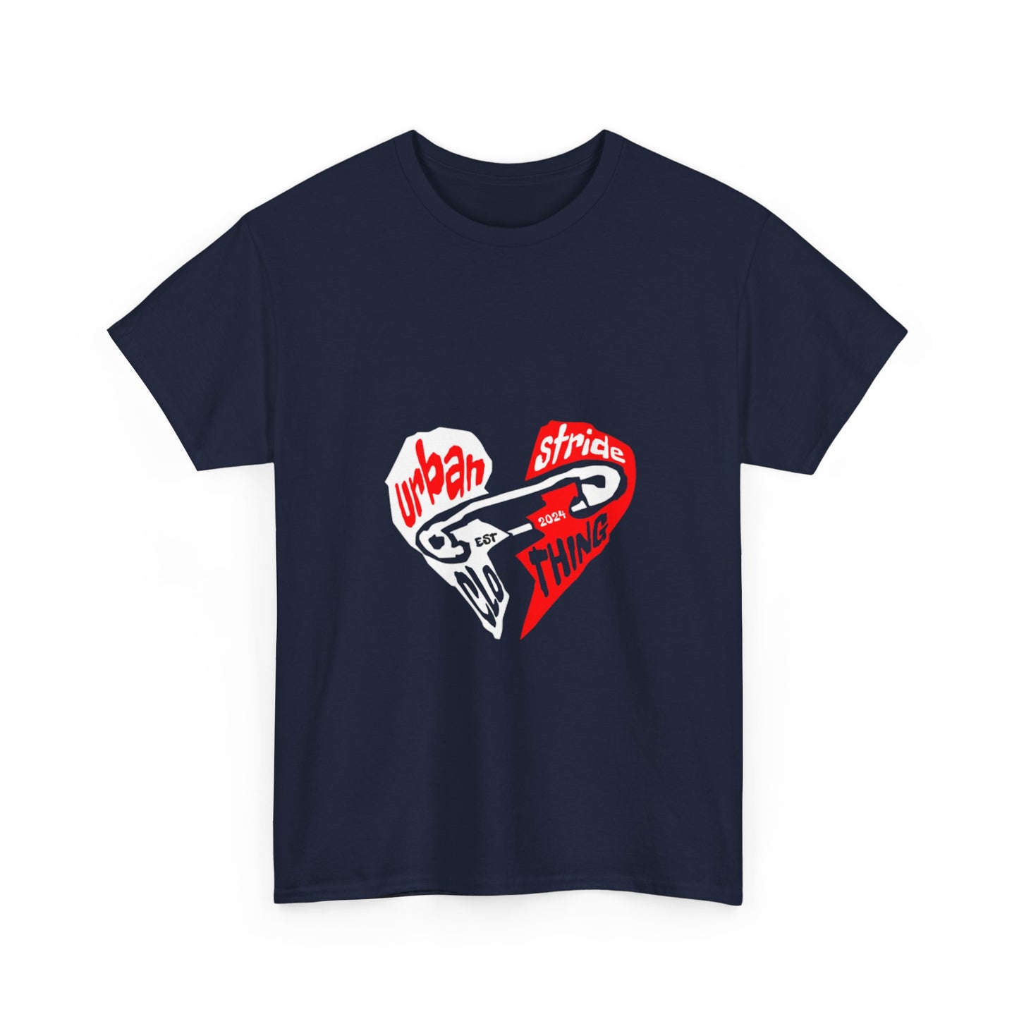 T-shirt con disegno cuore spezzato