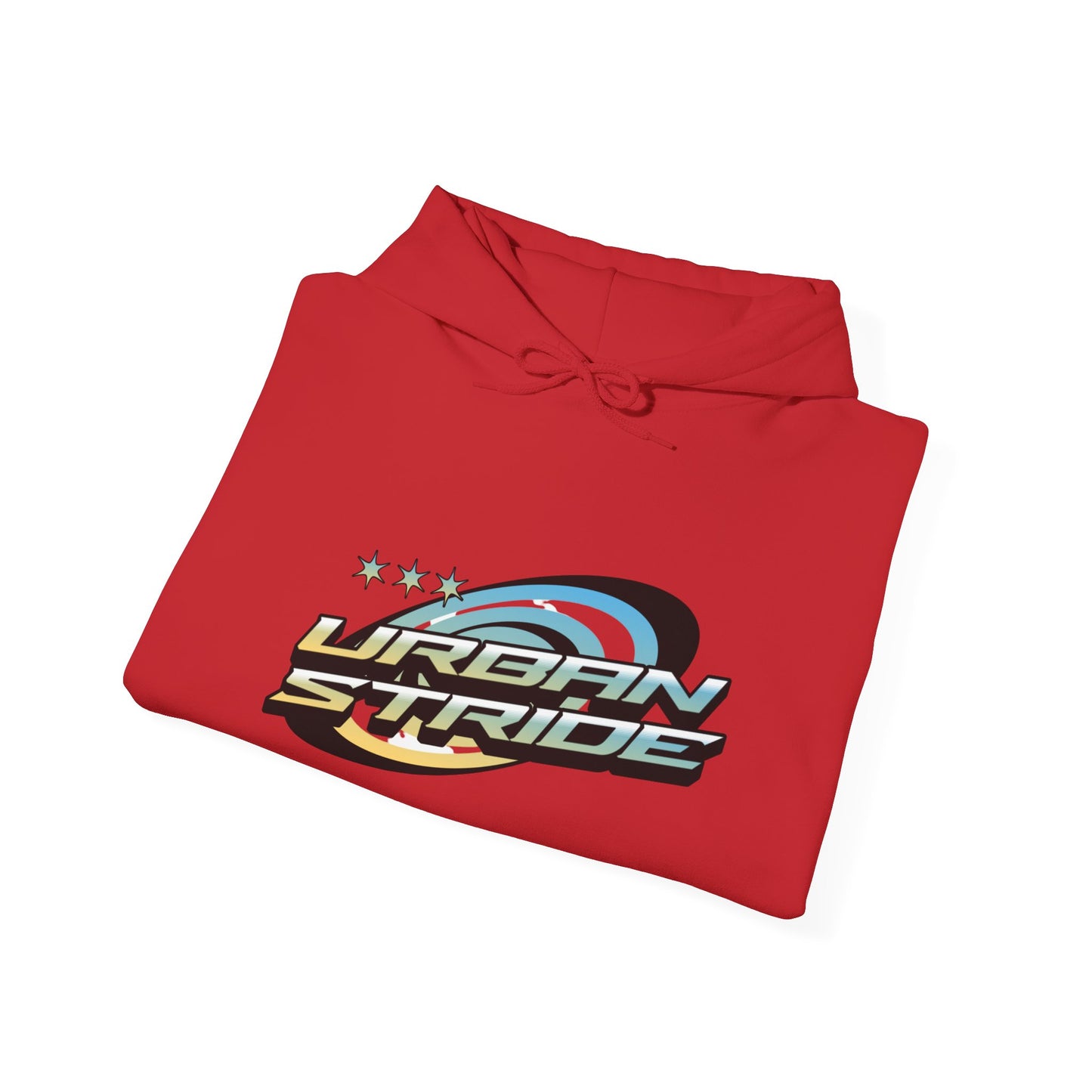 Felpa con scritta "Urbanstride" stile 3d