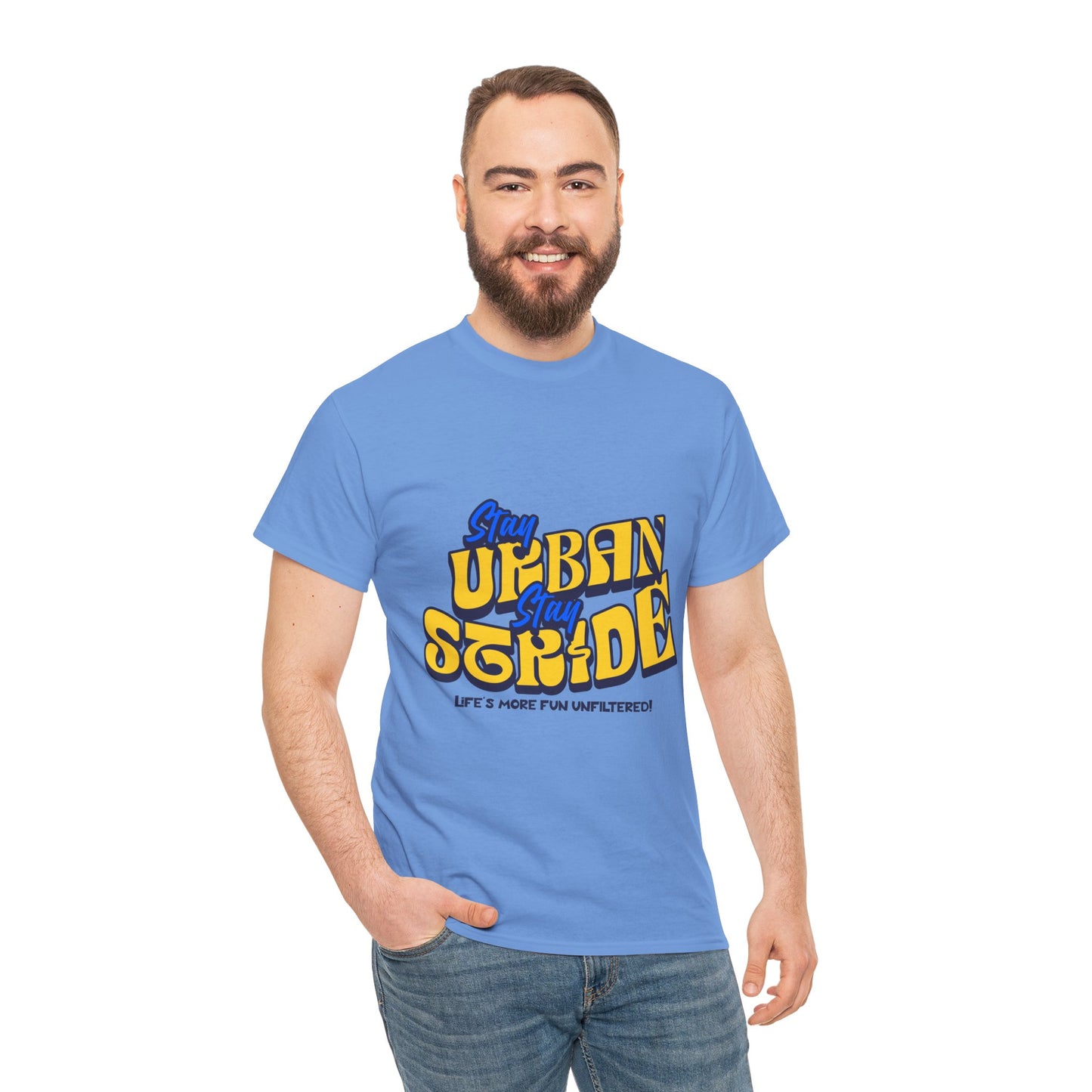 T-shirt con scritta Stay urban Stay stride