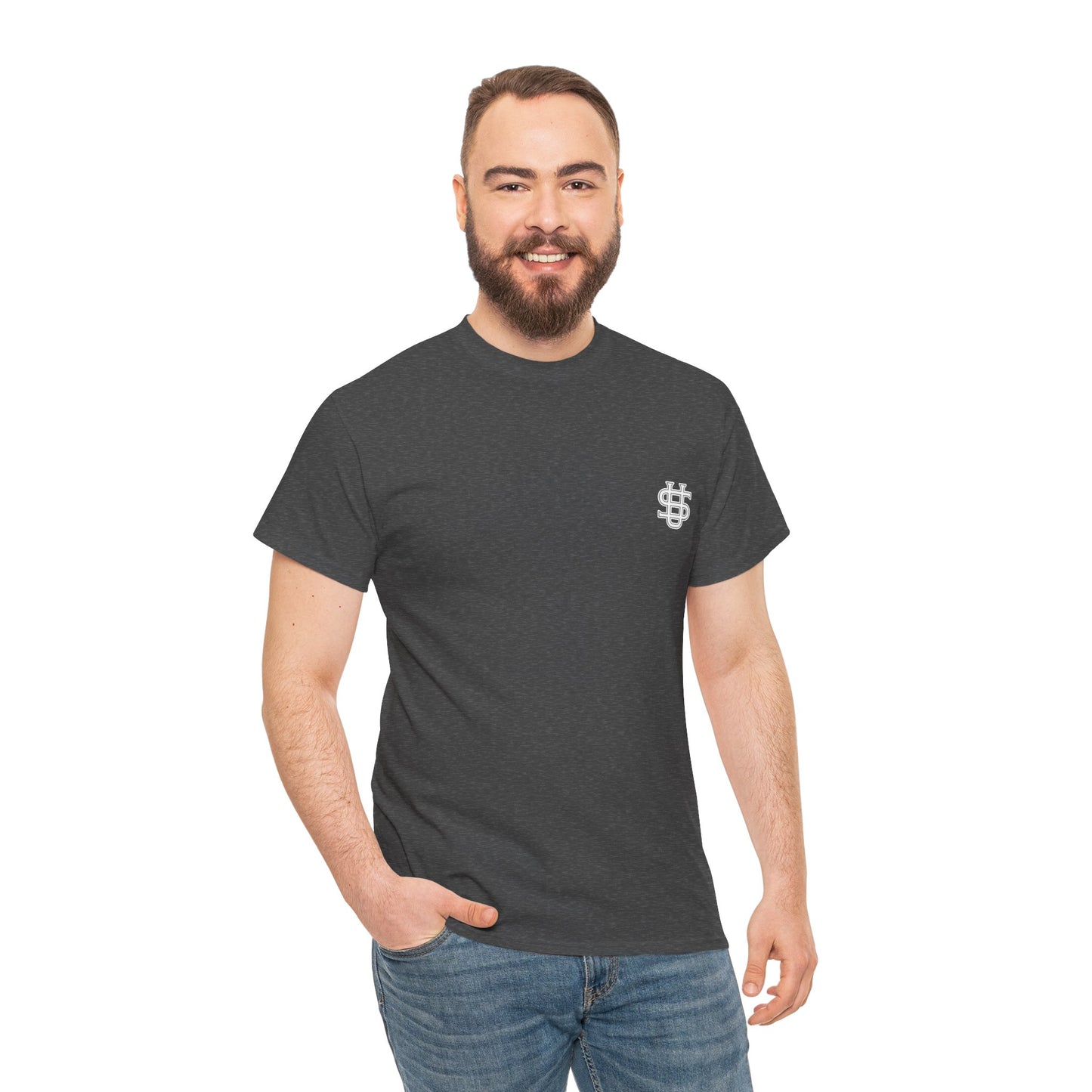 T-shirt con scritta "Urbanstride abbreviata U.S "