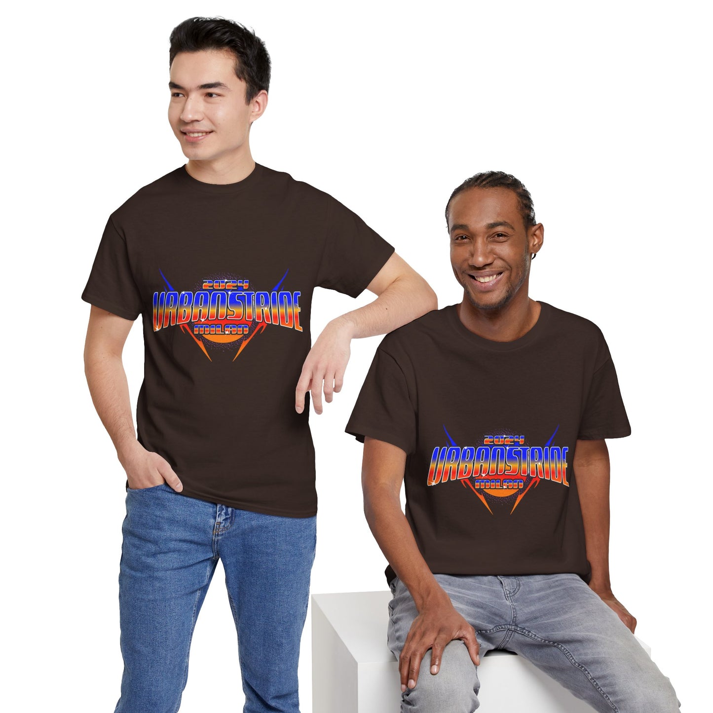 T-shirt con scritta "Urbanstride 2024 Italy"