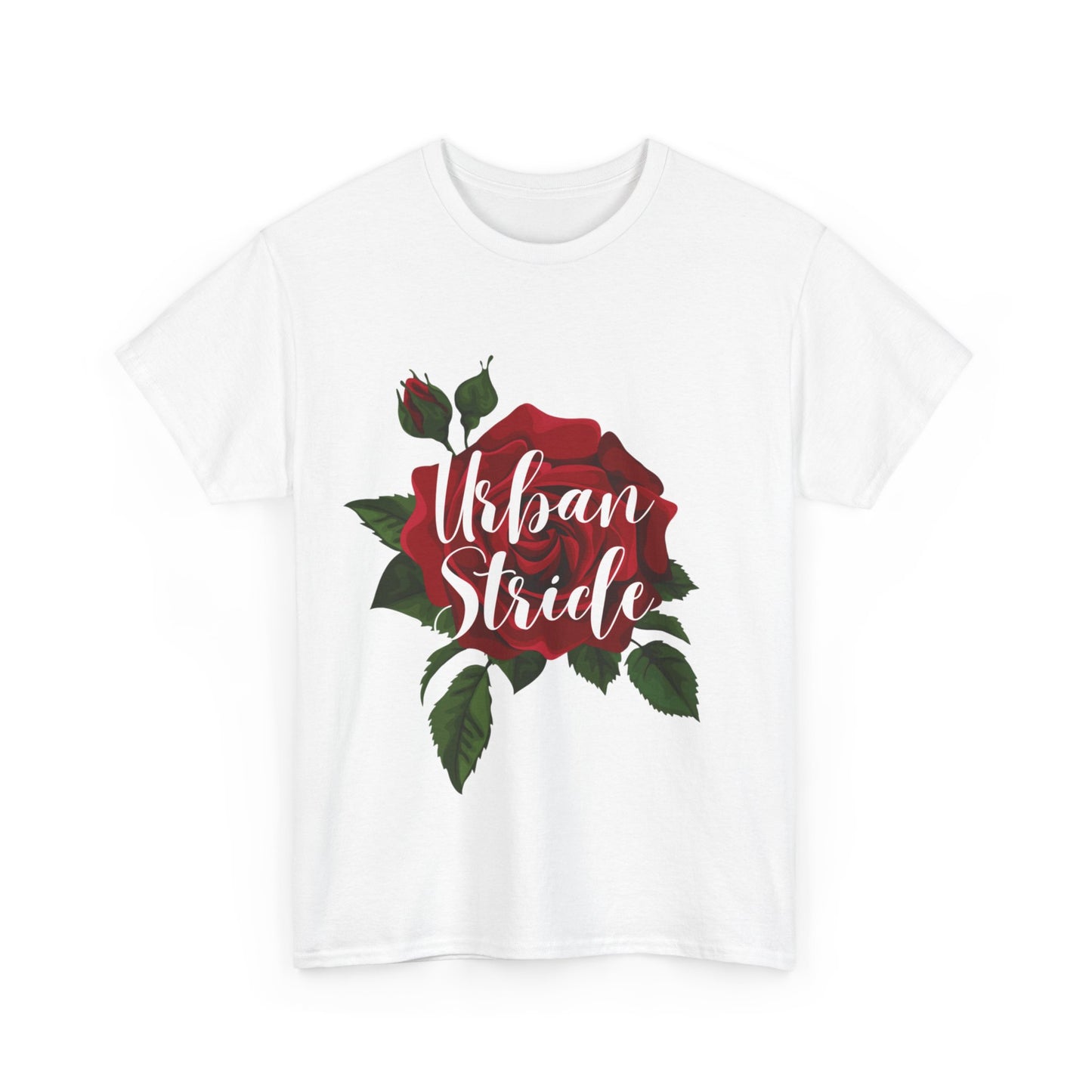 T-shirt con scritta "UrbanStride Vintage Flower