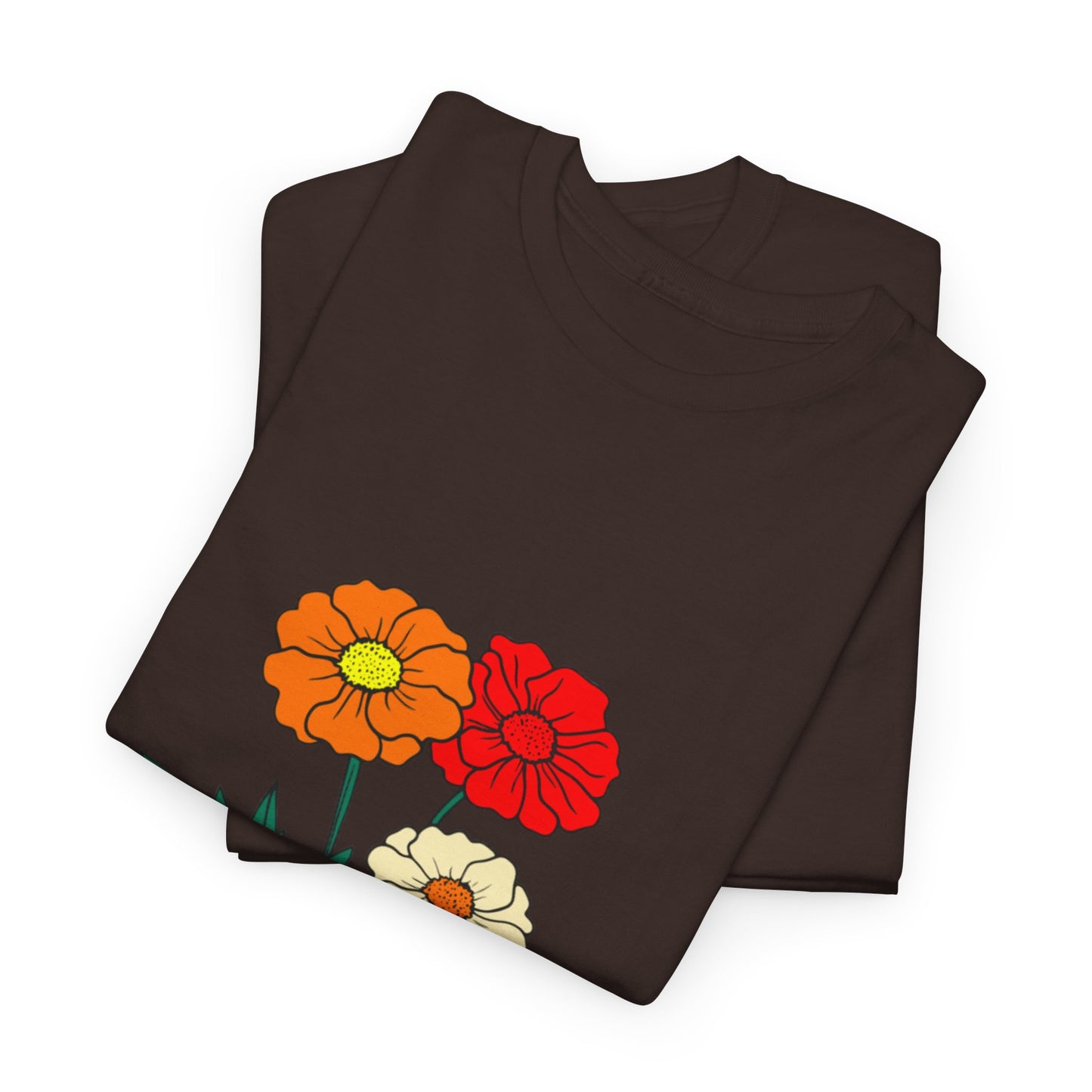 T-shirt con rappresentazione di fiori e scritta "Urbanstride"
