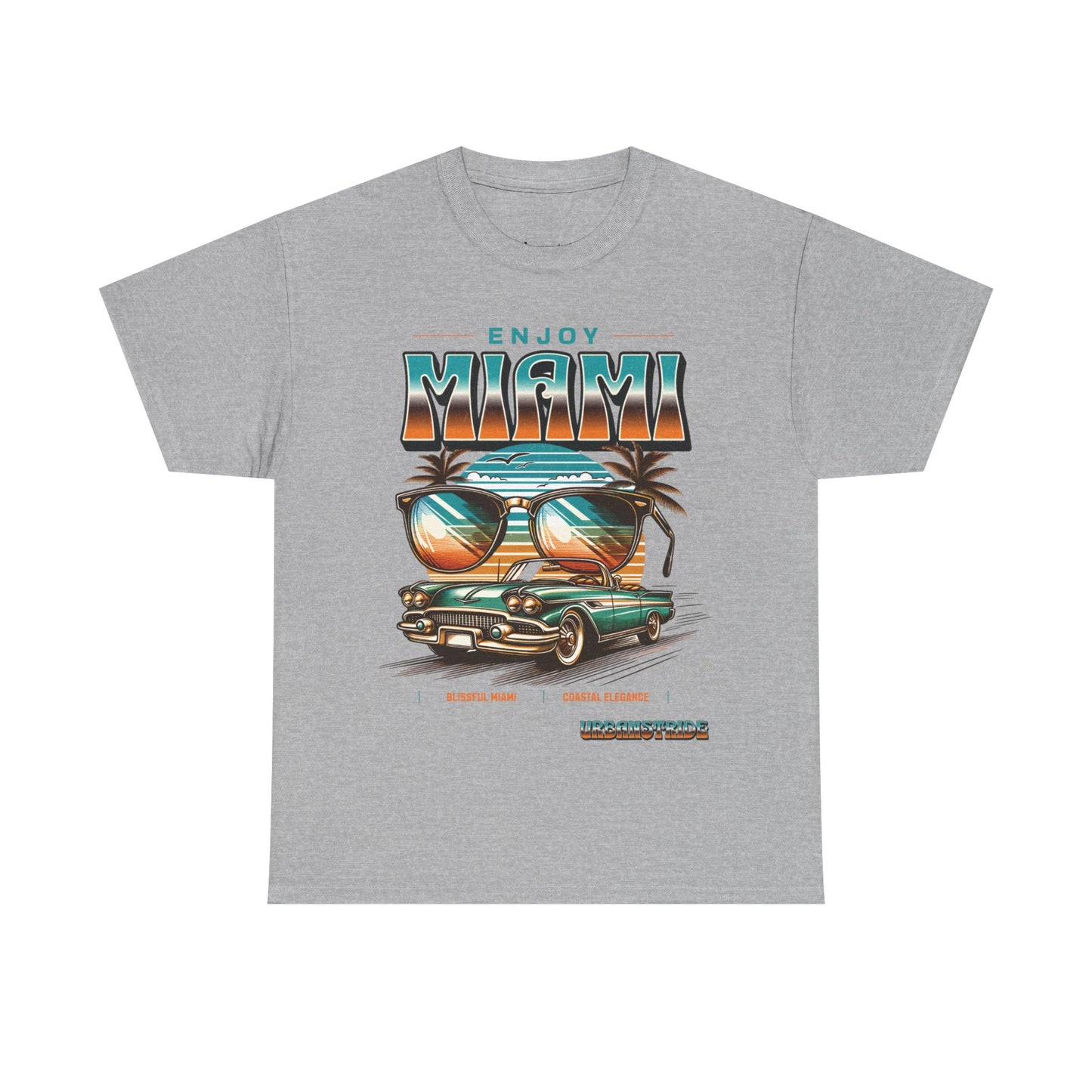 T-shirt con scritta" Enjoy Miami "