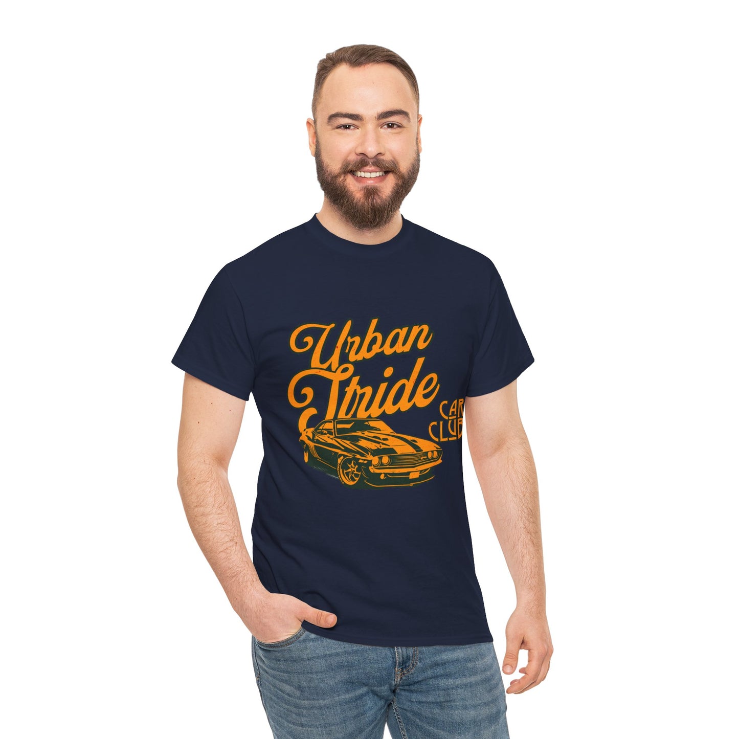 T-shirt con scritta "Urbanstride car club"