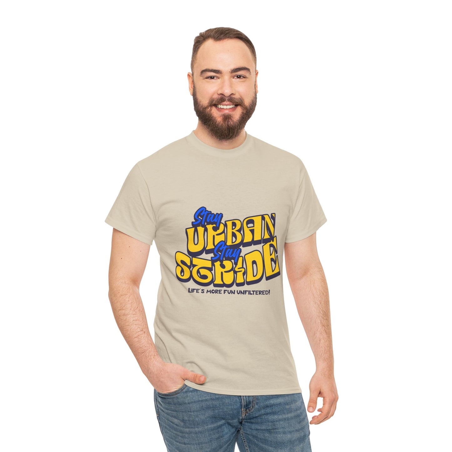 T-shirt con scritta Stay urban Stay stride