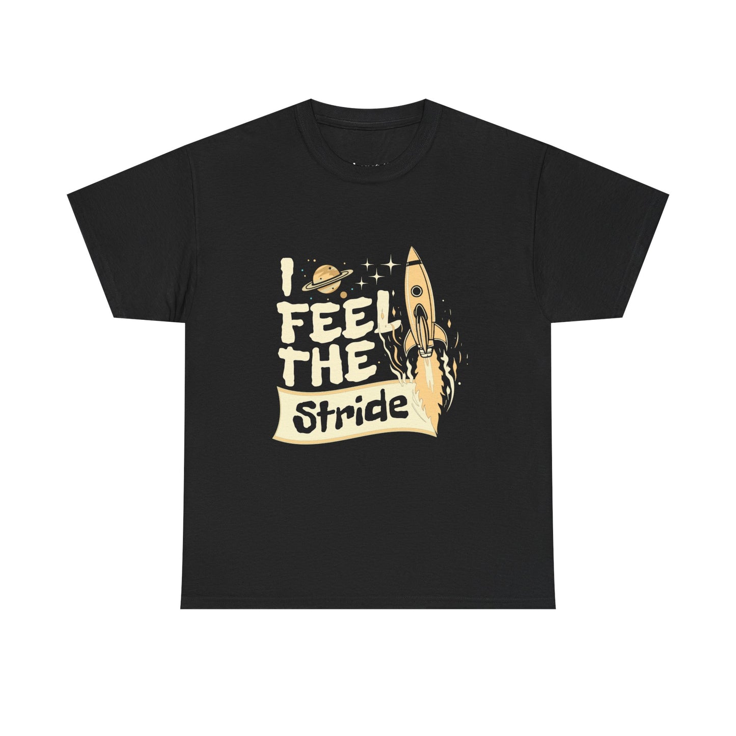 T-shirt con scritta "I feel the stride "