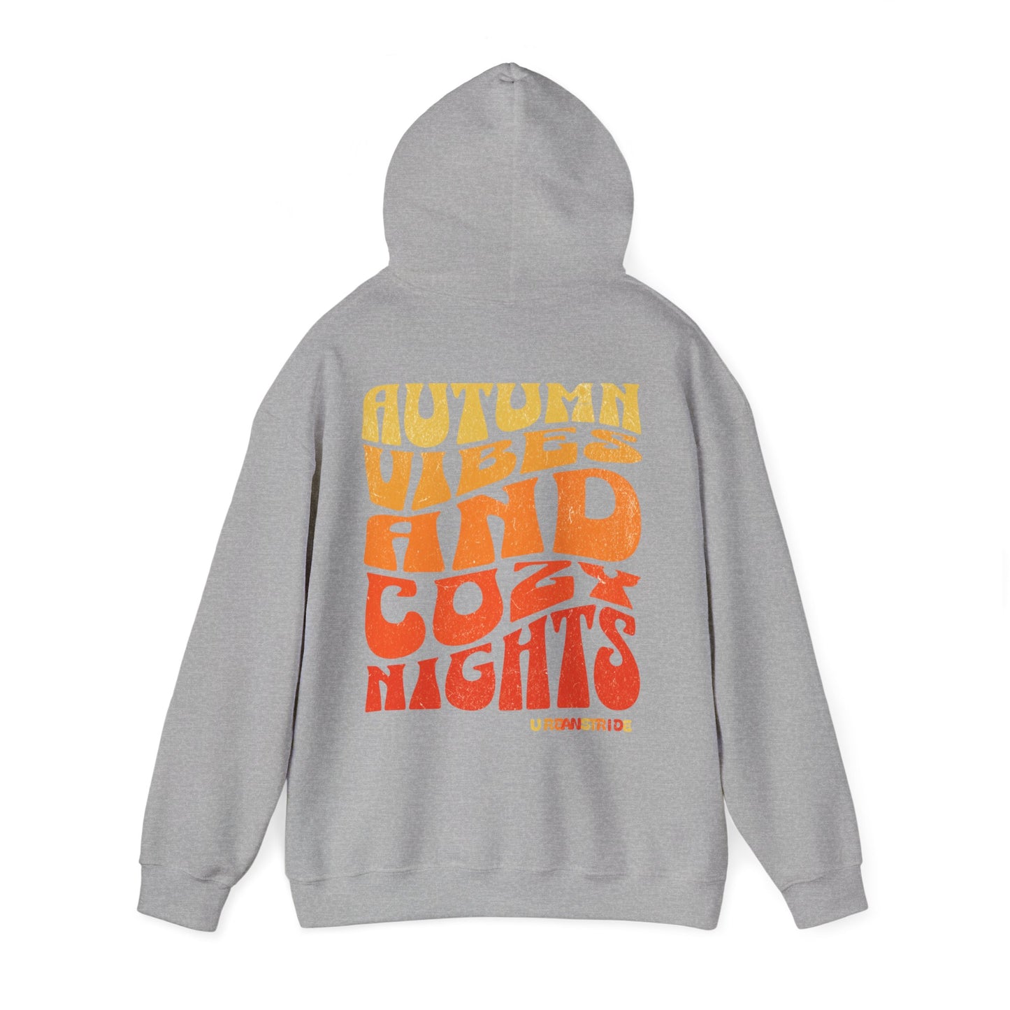 Felpa con scritta "Autumn vibes and cozy nights"