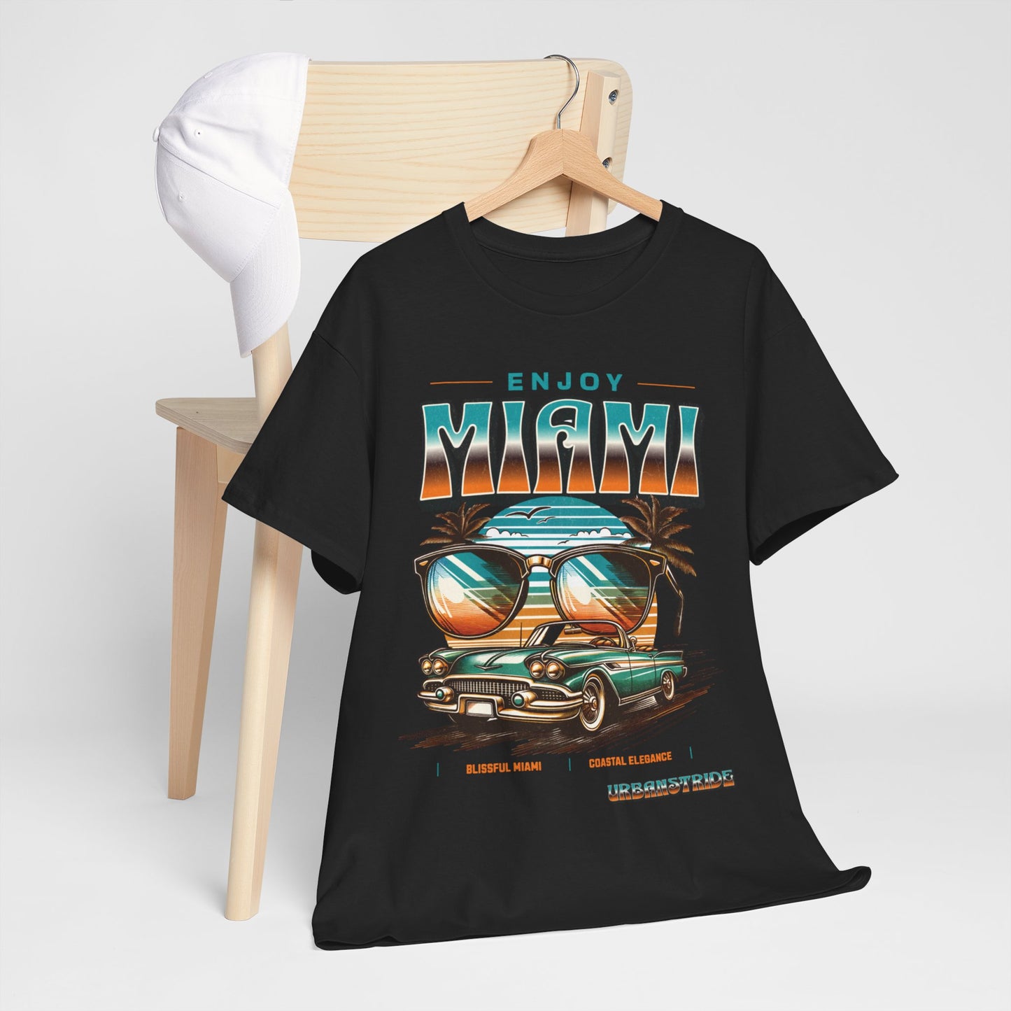 T-shirt con scritta" Enjoy Miami "