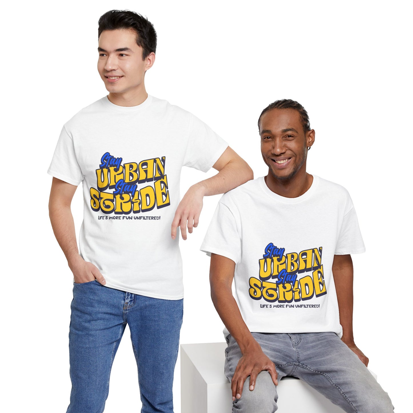 T-shirt con scritta Stay urban Stay stride