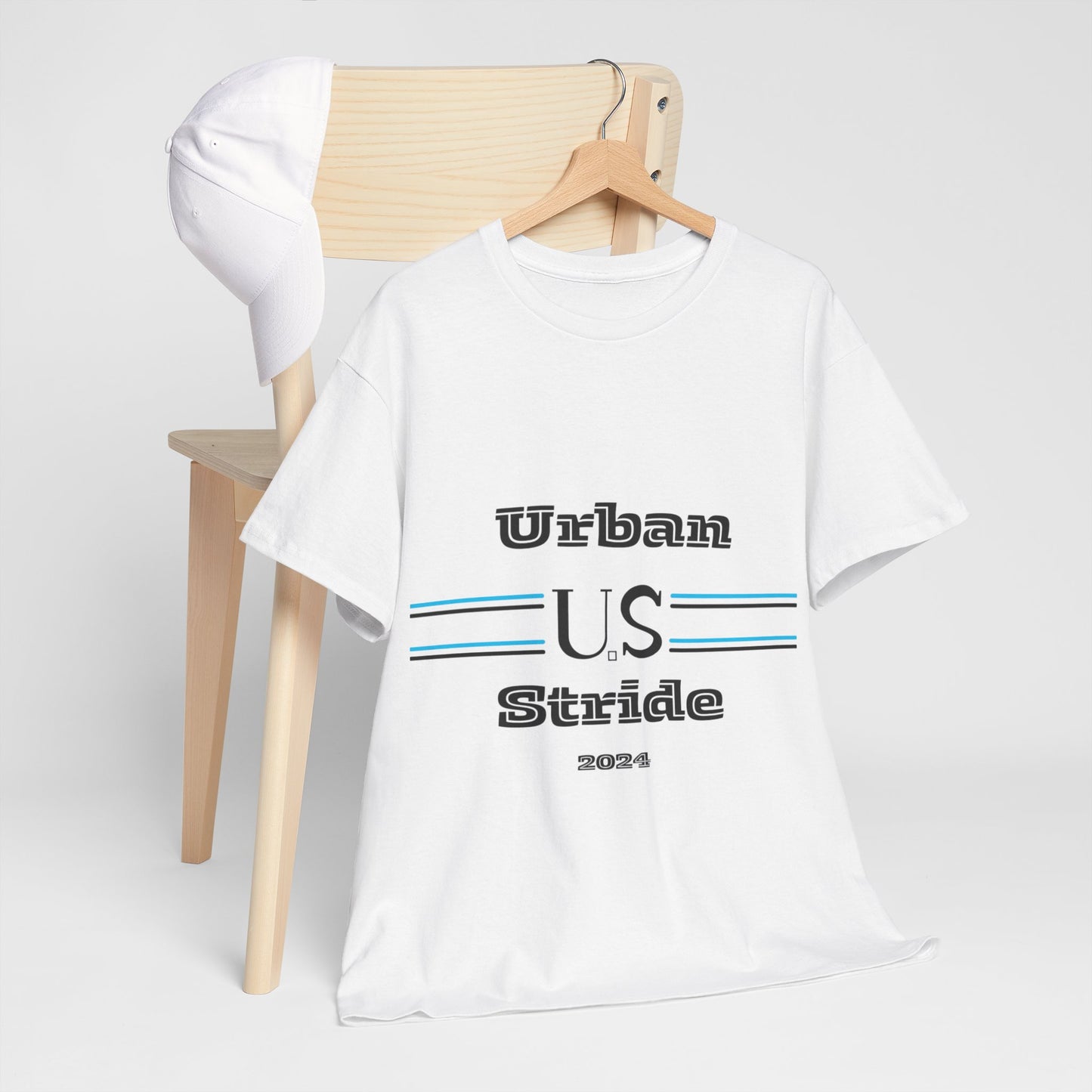 T-shirt con scritta "urbanstride " abbreviata U.S
