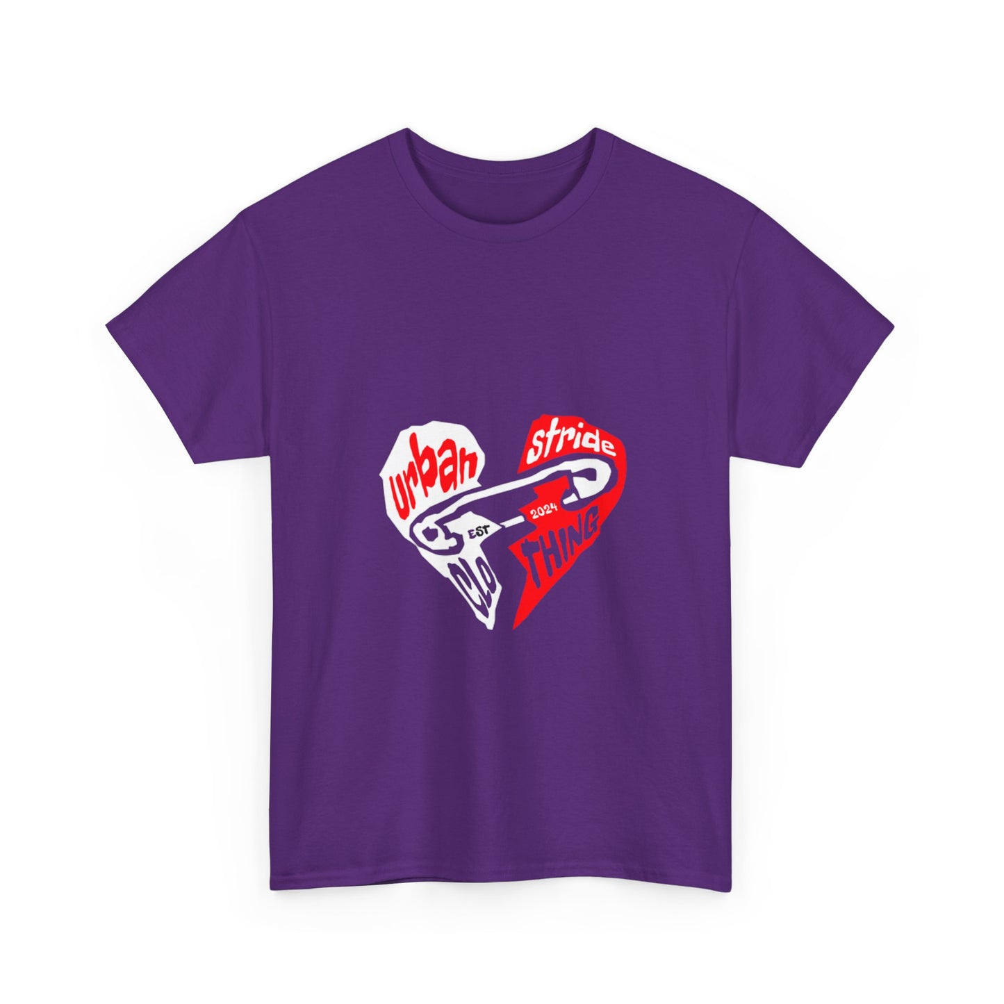T-shirt con disegno cuore spezzato