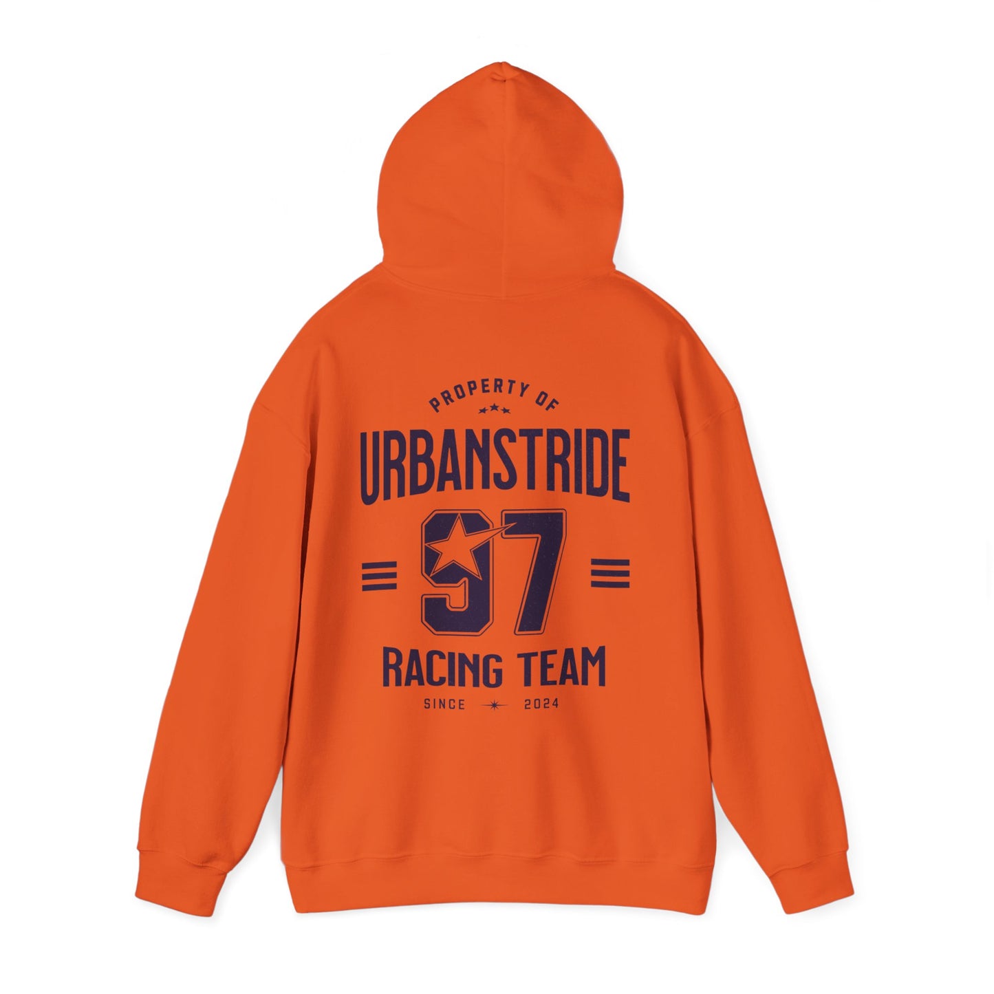 Felpa con scritta "Property of urbanstride 97 racing team since 2024"