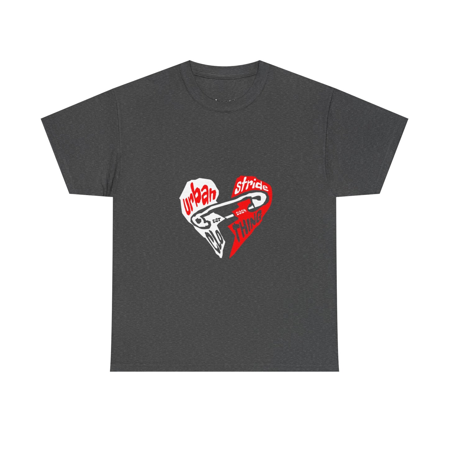 T-shirt con disegno cuore spezzato