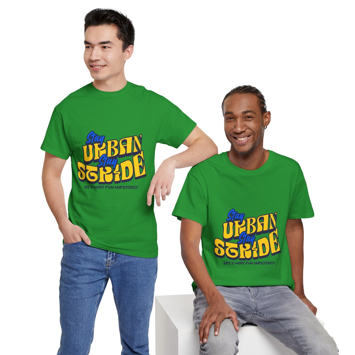 T-shirt con scritta Stay urban Stay stride
