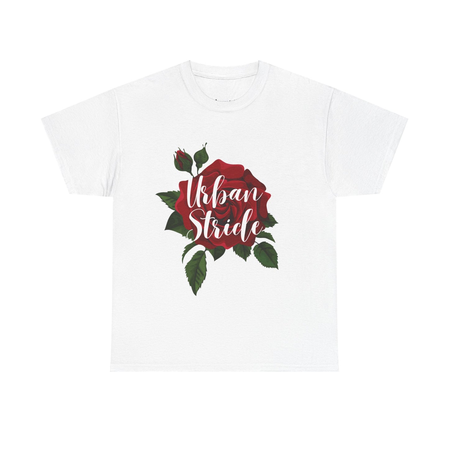 T-shirt con scritta "UrbanStride Vintage Flower