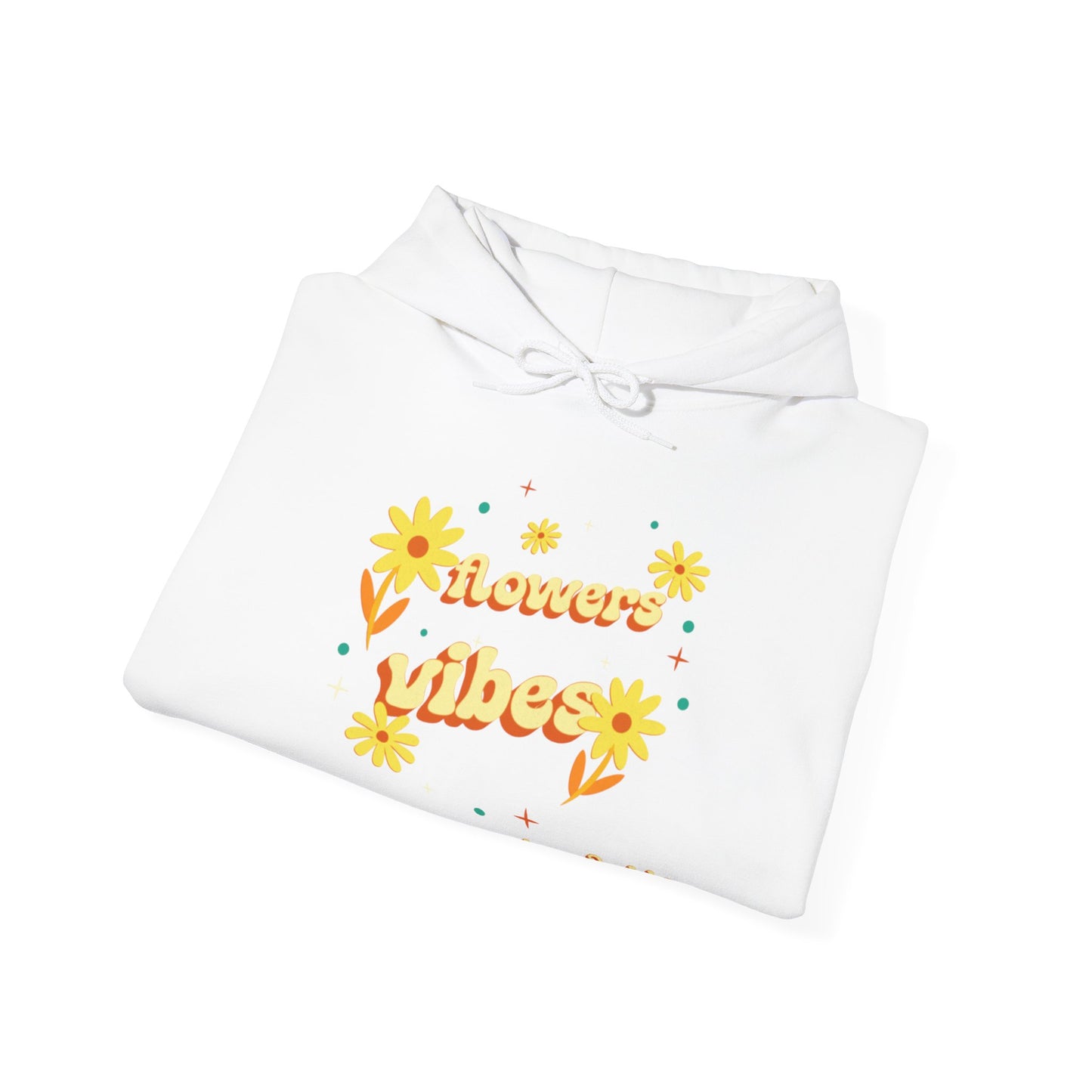 Felpa con scritta "Flowers vibes"