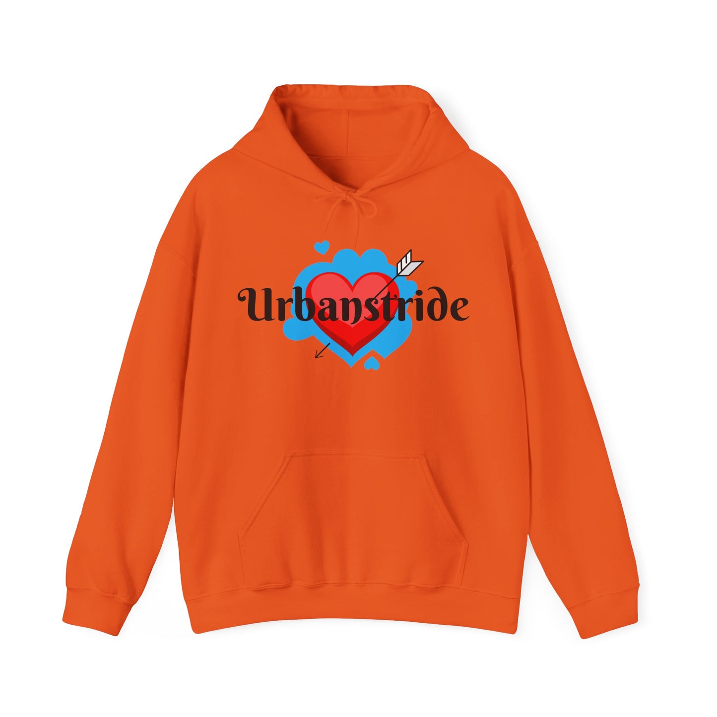 Felpa con logo "URBANSTRIDE" e cuore