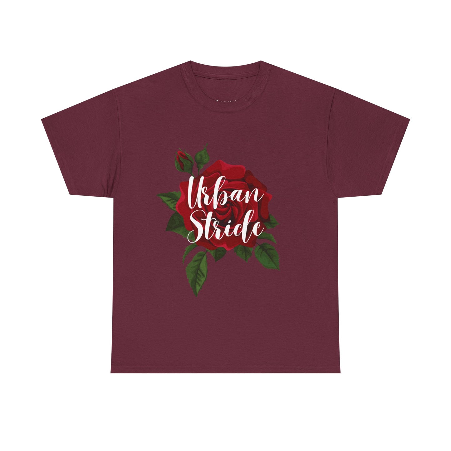 T-shirt con scritta "UrbanStride Vintage Flower