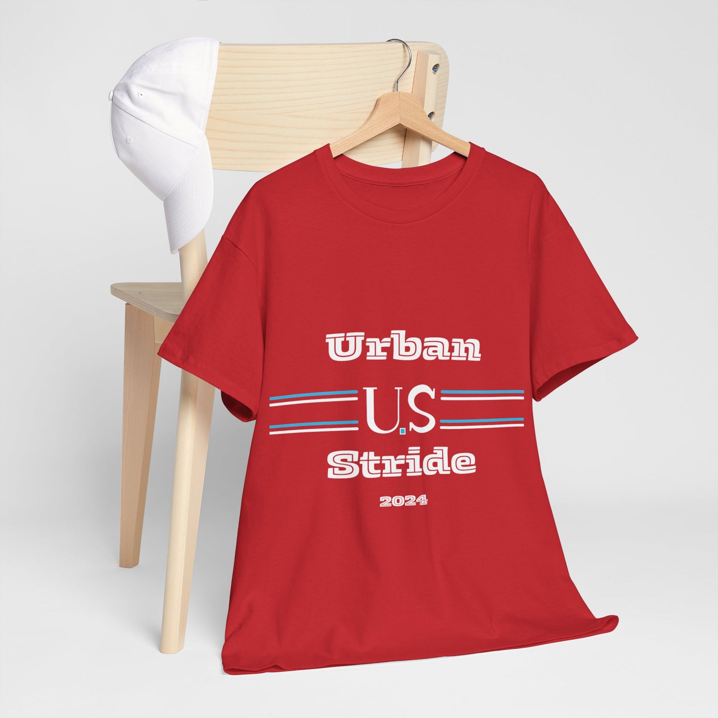 T-shirt con scritta "urbanstride " abbreviata U.S