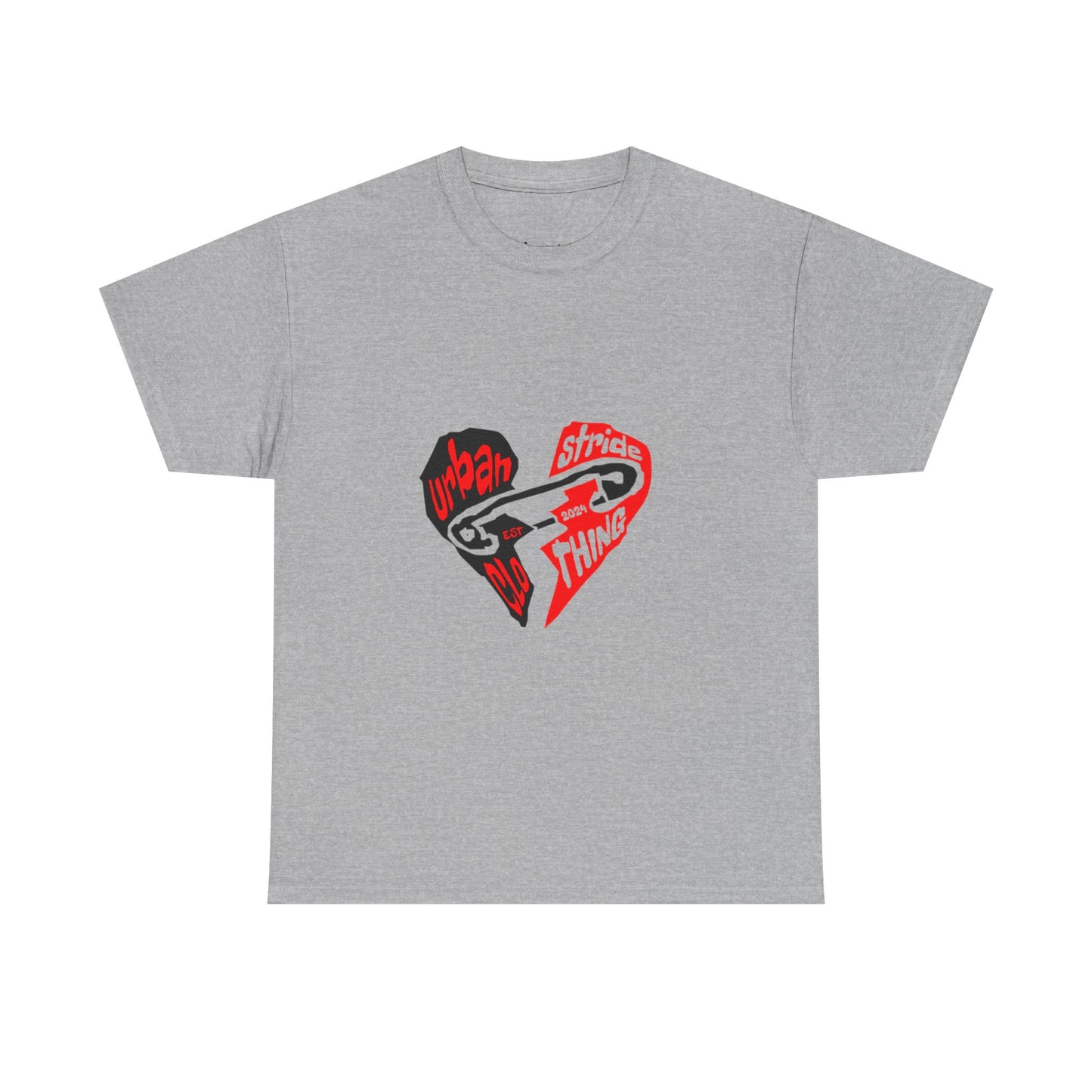 T-shirt con disegno cuore spezzato