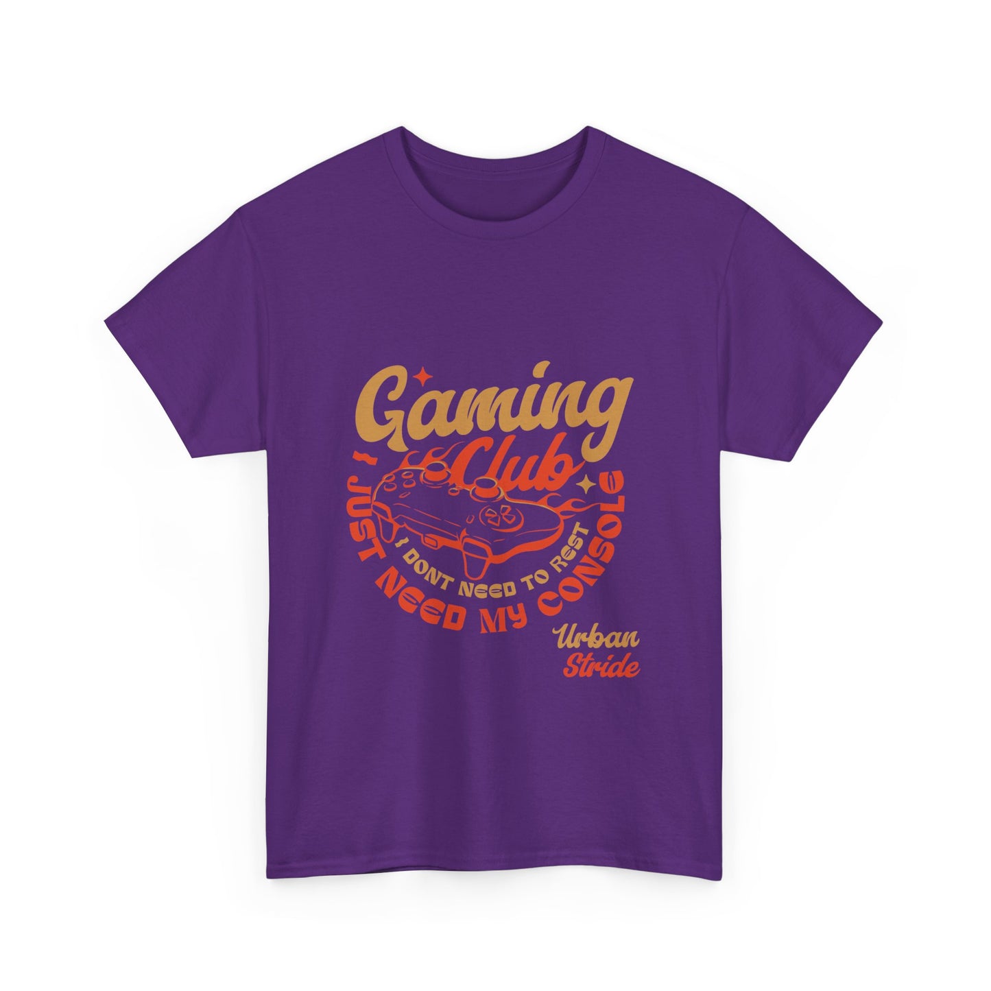 T-shirt con scritta “Gaming Club – I Just Need My Console”