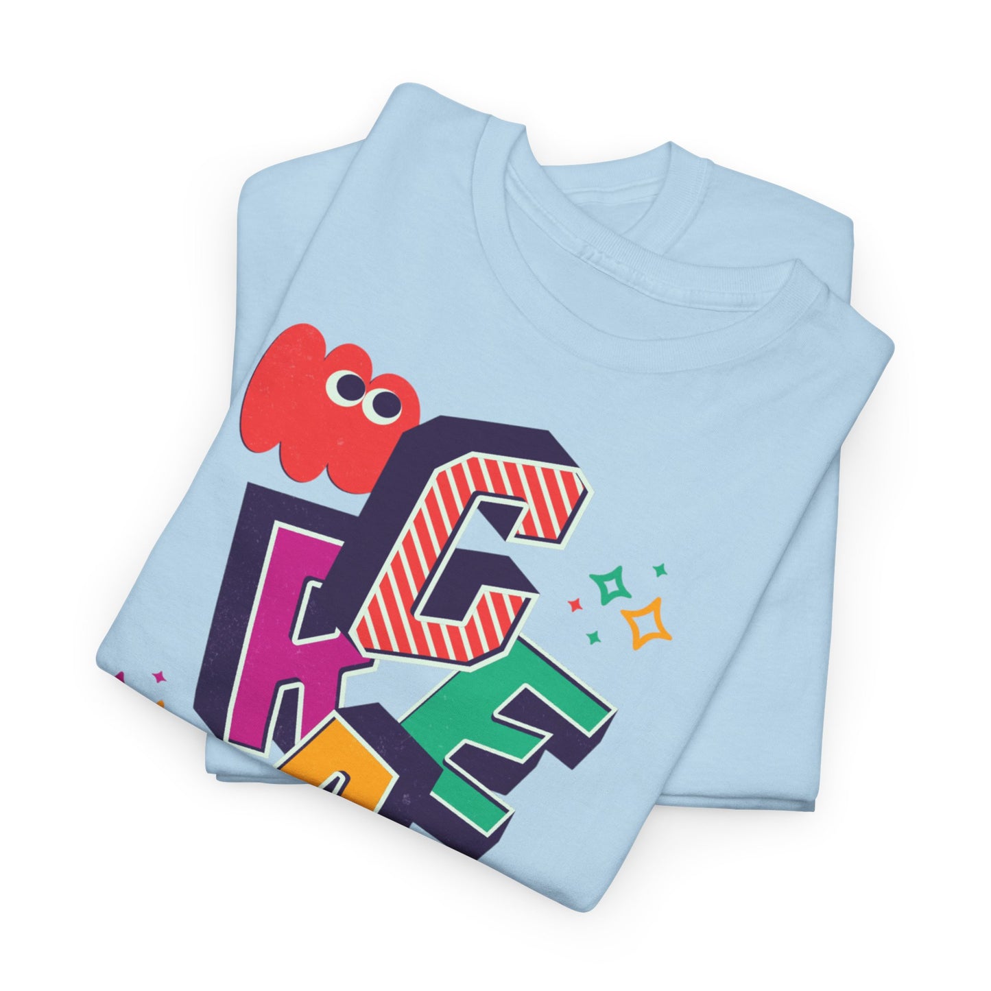T-shirt con scritta "Create your magic"