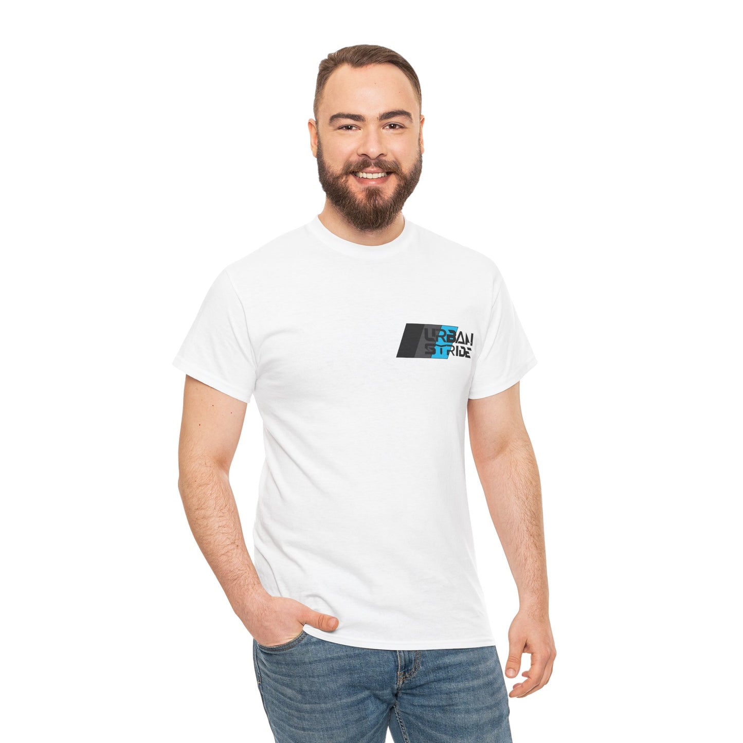T-shirt con scritta "urbanstride " stile sportivo