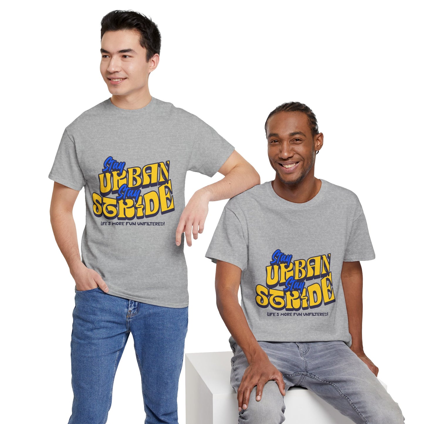T-shirt con scritta Stay urban Stay stride
