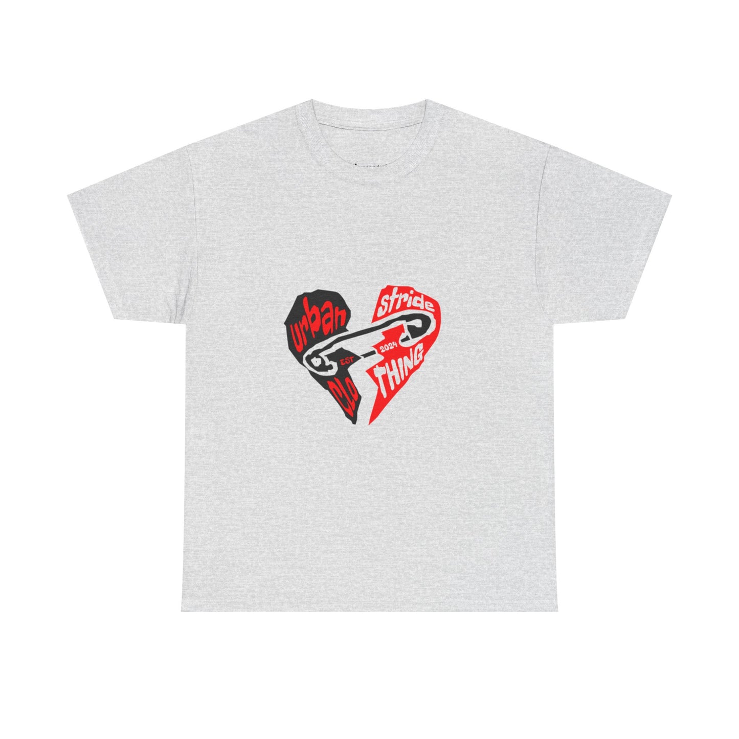 T-shirt con disegno cuore spezzato