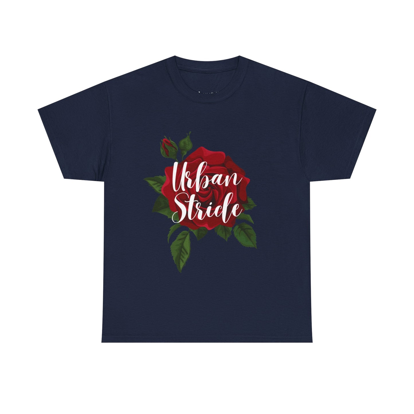 T-shirt con scritta "UrbanStride Vintage Flower