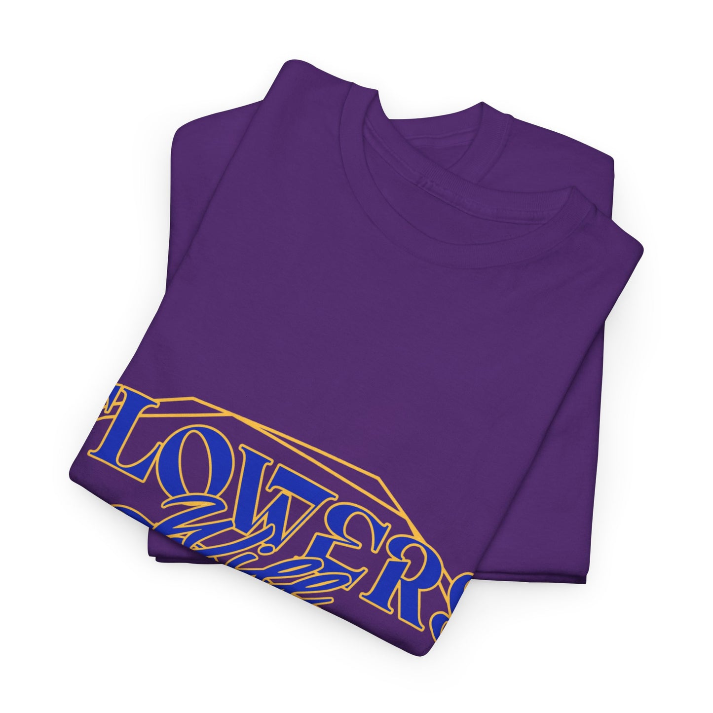 T-shirt con scritta "Flowers will growth beauty"