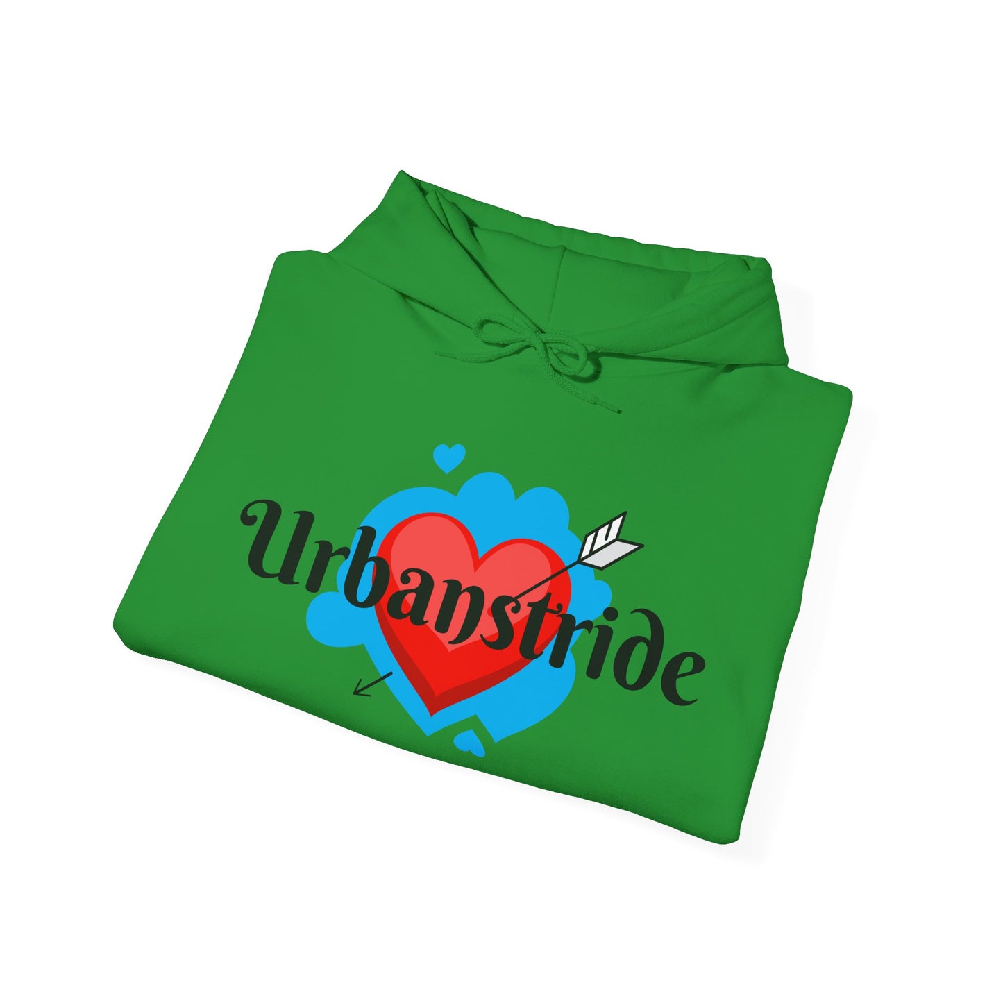 Felpa con logo "URBANSTRIDE" e cuore