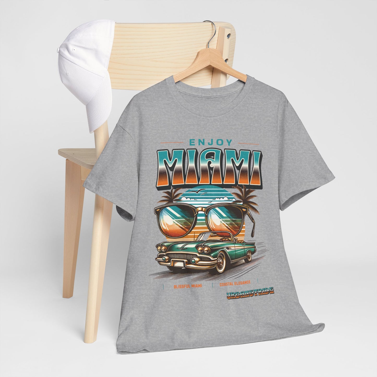 T-shirt con scritta" Enjoy Miami "