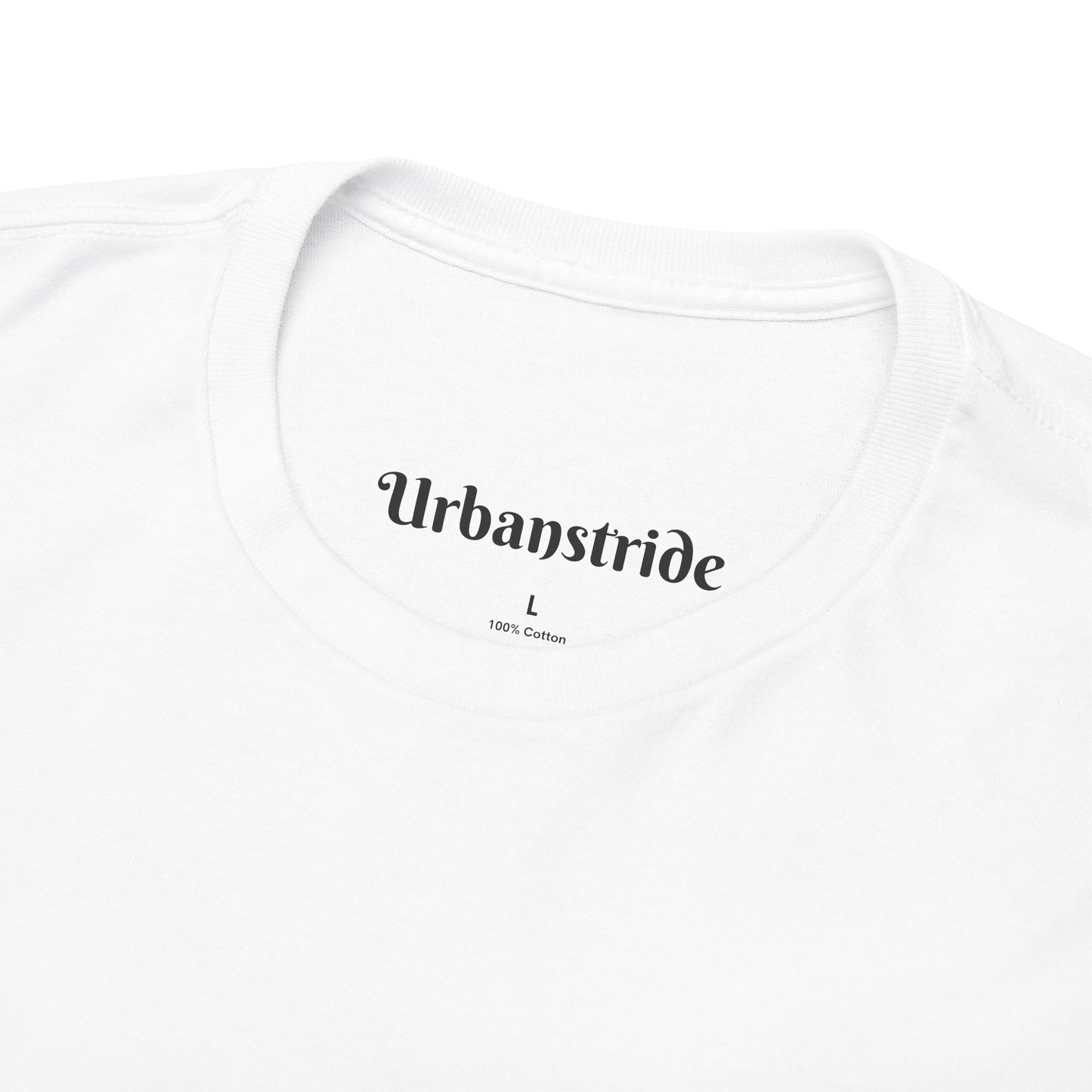 T-shirt con scritta "Urban Stride" sfumata arancio-rosso