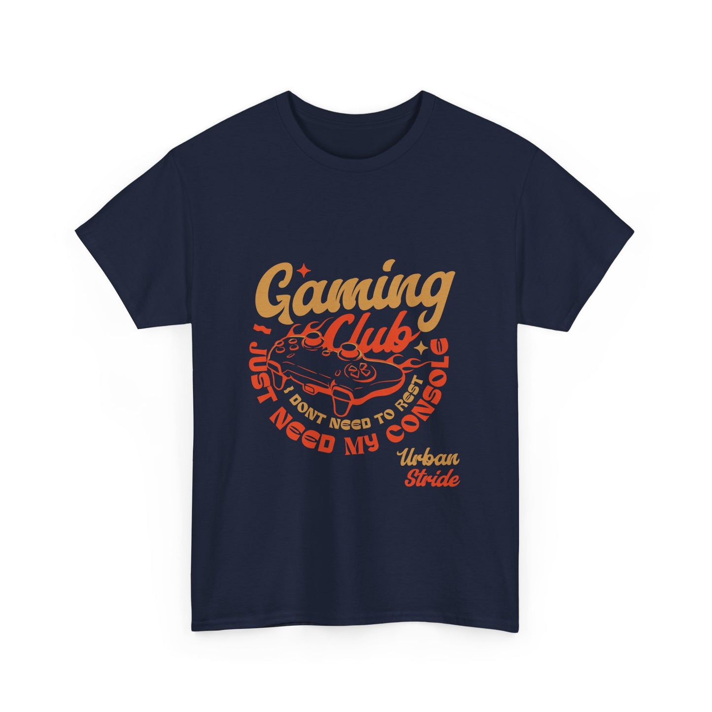 T-shirt con scritta “Gaming Club – I Just Need My Console”