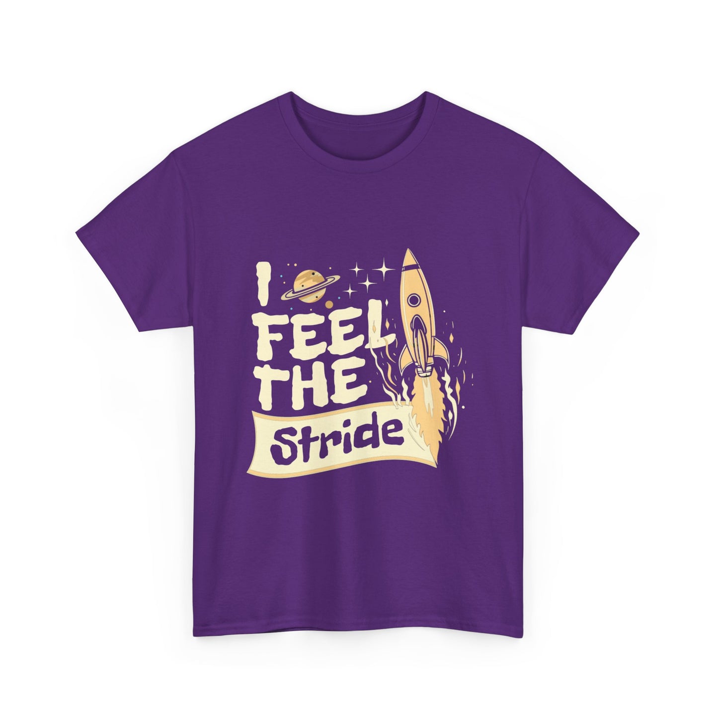 T-shirt con scritta "I feel the stride "