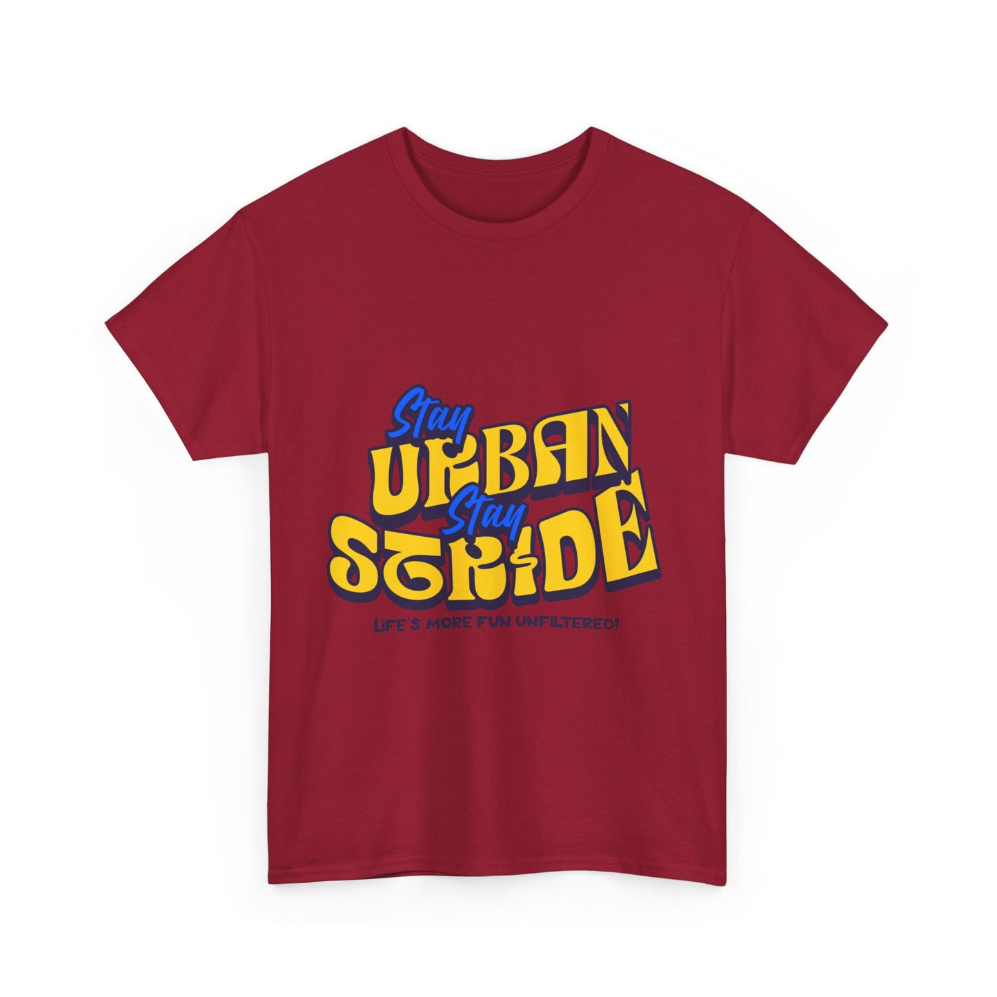 T-shirt con scritta Stay urban Stay stride