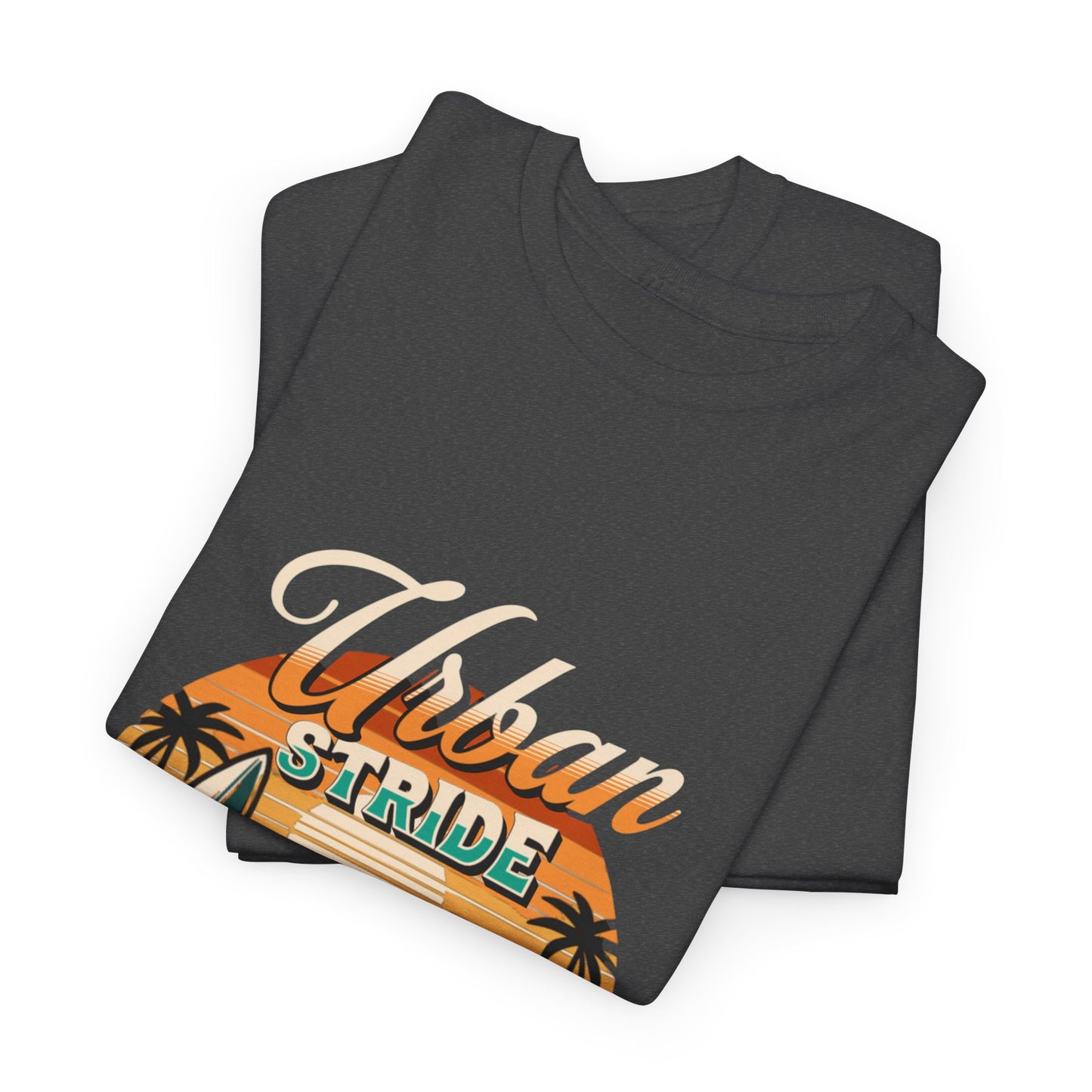 T-shirt con scritta"Urbanstride timeless style ocean drive "