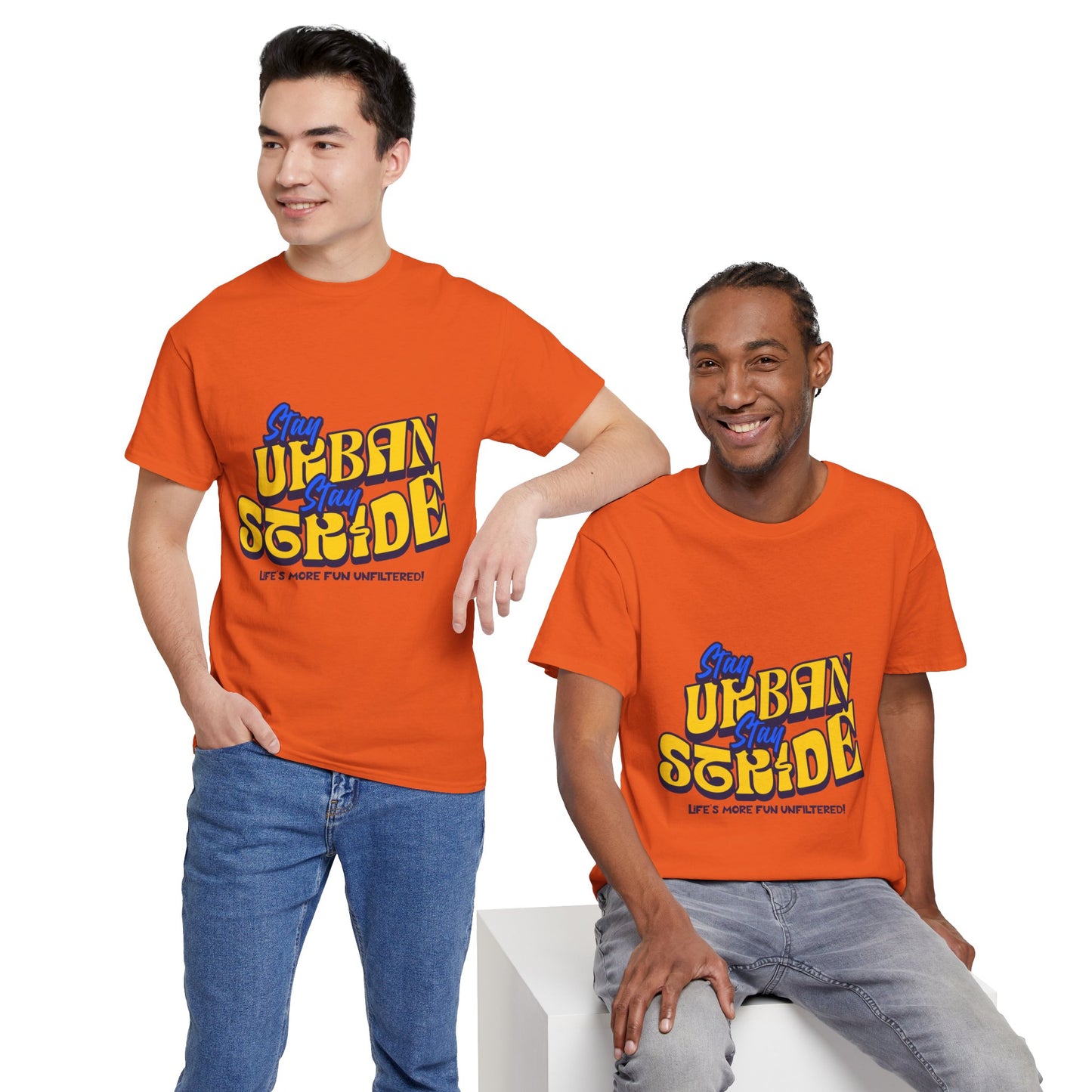 T-shirt con scritta Stay urban Stay stride