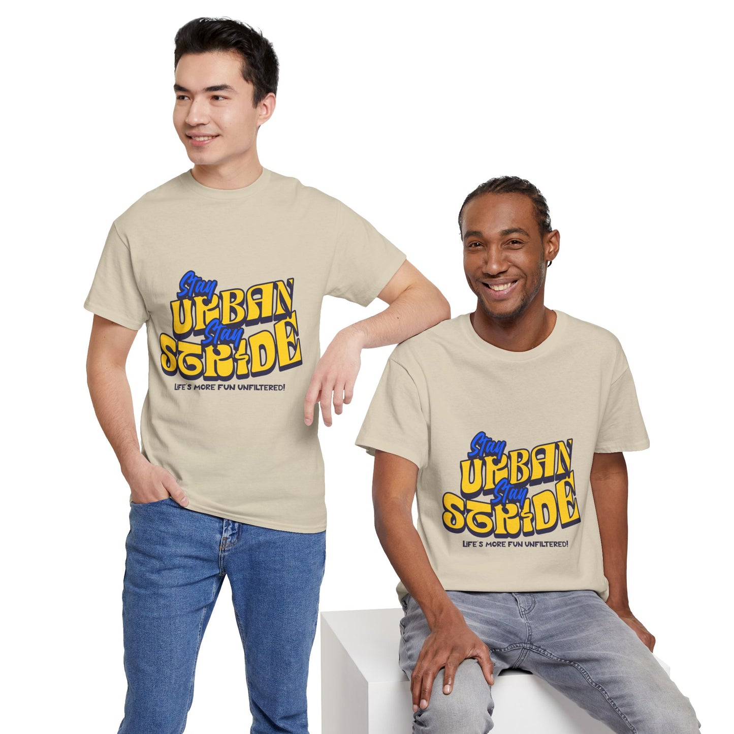 T-shirt con scritta Stay urban Stay stride