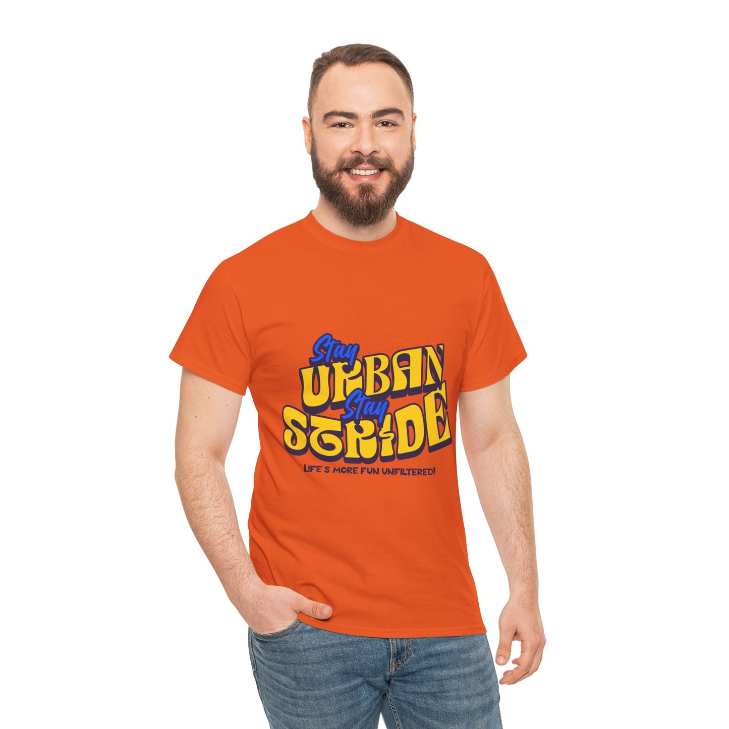 T-shirt con scritta Stay urban Stay stride
